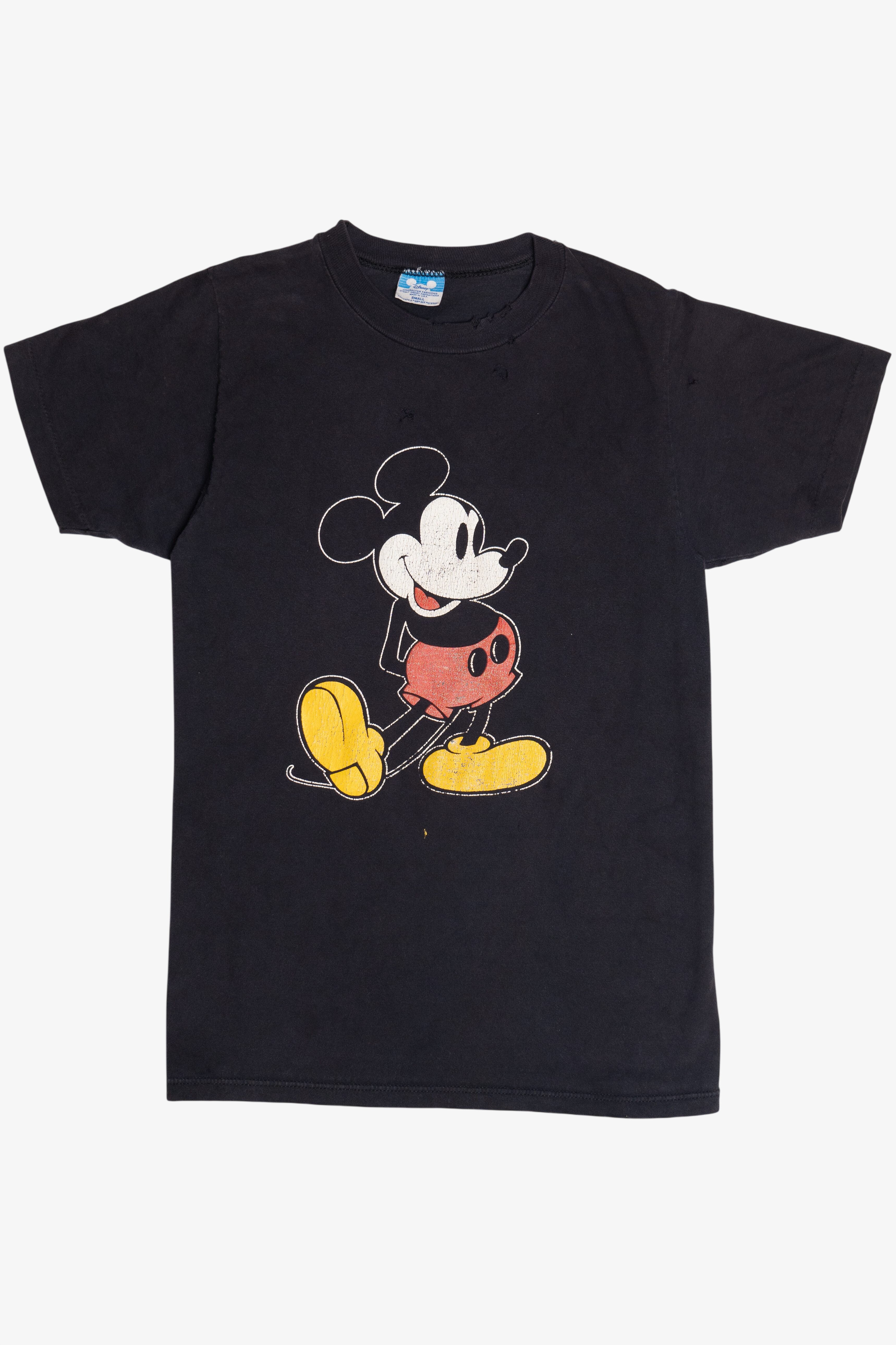 Vintage Distressed Mickey Mouse Disney T-Shirt (1980s)
