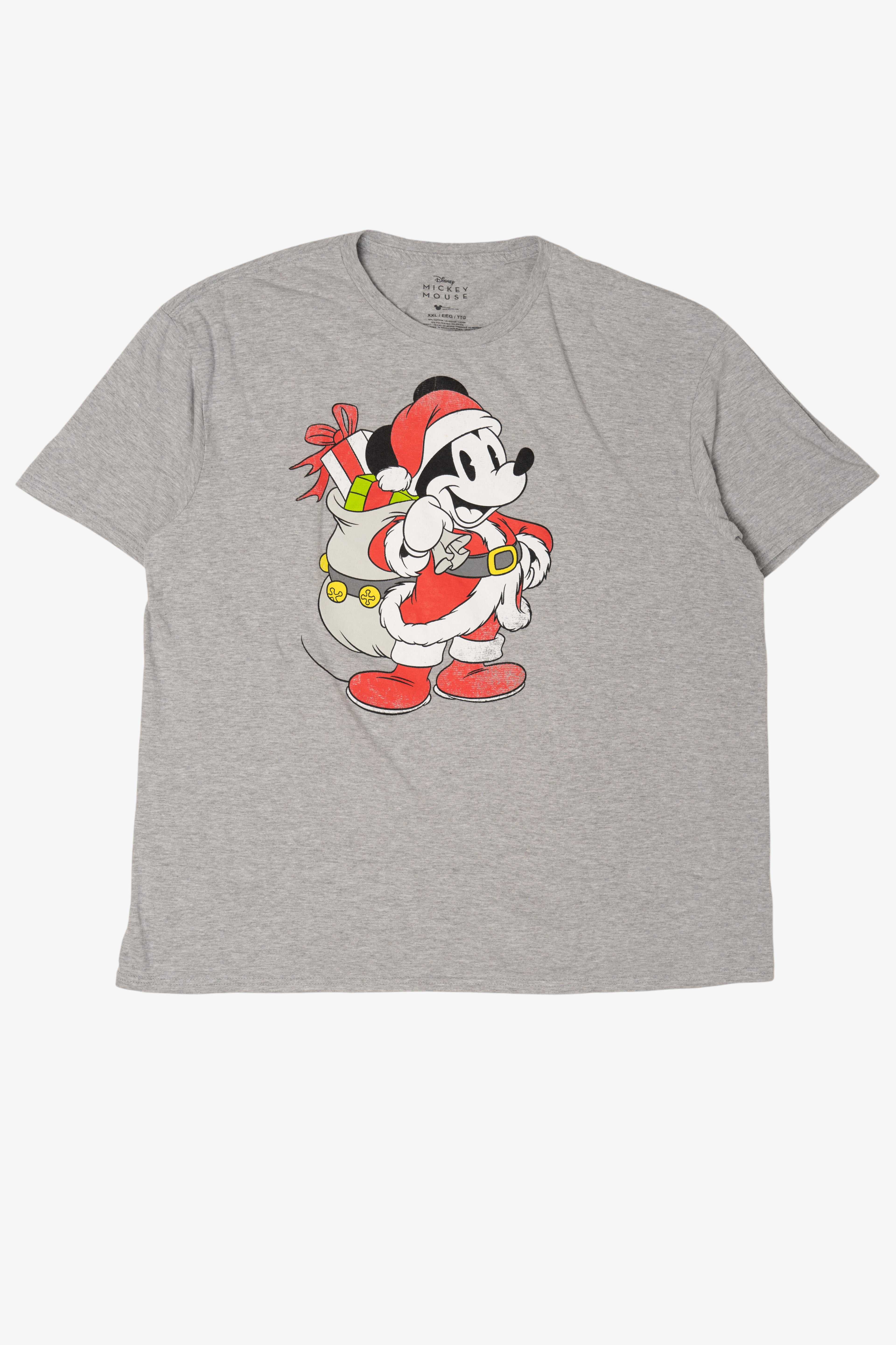 Disney Mickey Mouse Santa Christmas T-Shirt