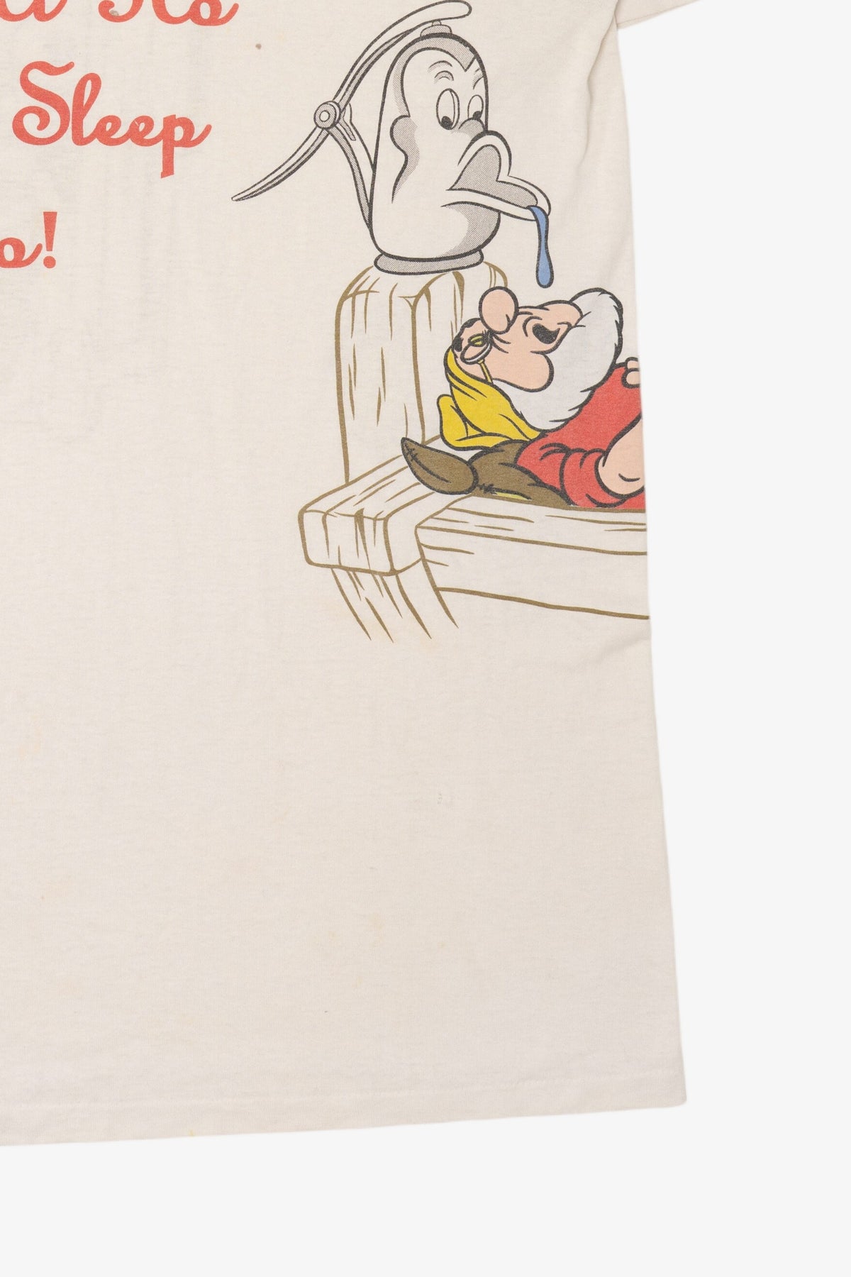 Vintage Disney Snow White Dwarfs "Hi-Ho It's Off To Sleep We Go" All Over Print Pajama T-Shirt (1990s)