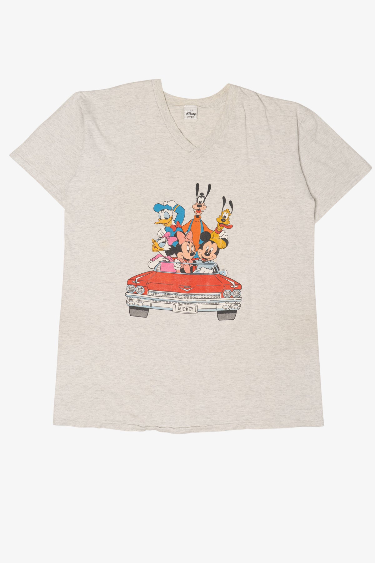Vintage Disney Mickey Mouse And Friends In Car Front/Back Single Stitch T-Shirt (1990s)