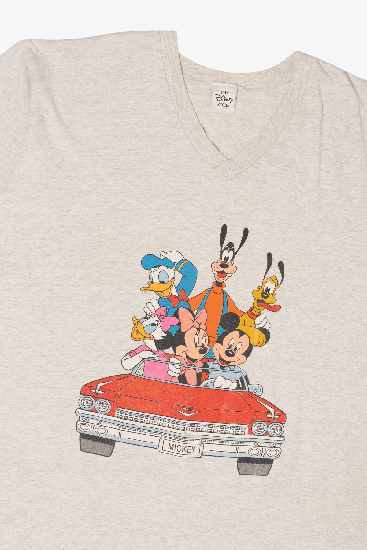 Vintage Disney Mickey Mouse And Friends In Car Front/Back Single Stitch T-Shirt (1990s)