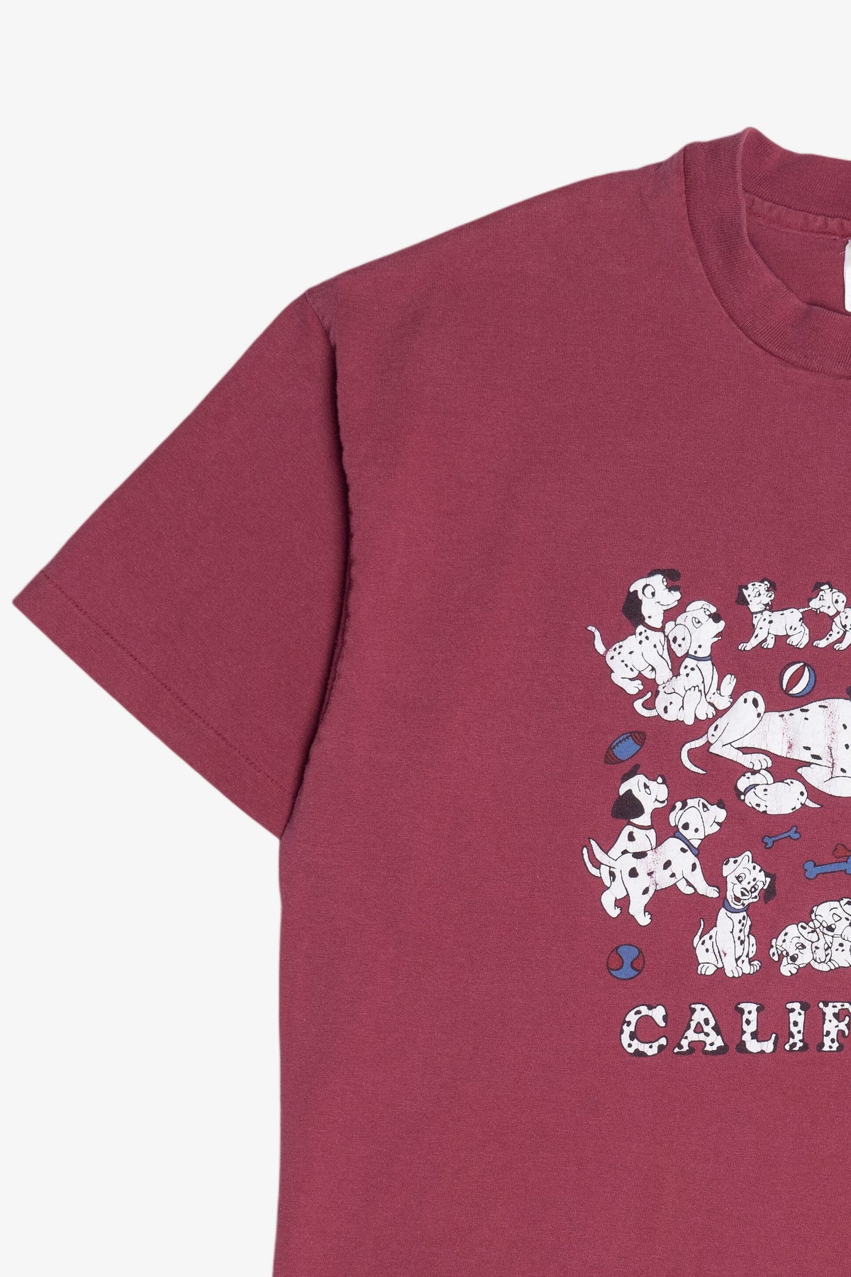 Vintage "California" 101 Dalamations Embossed Print T-Shirt (1990s)