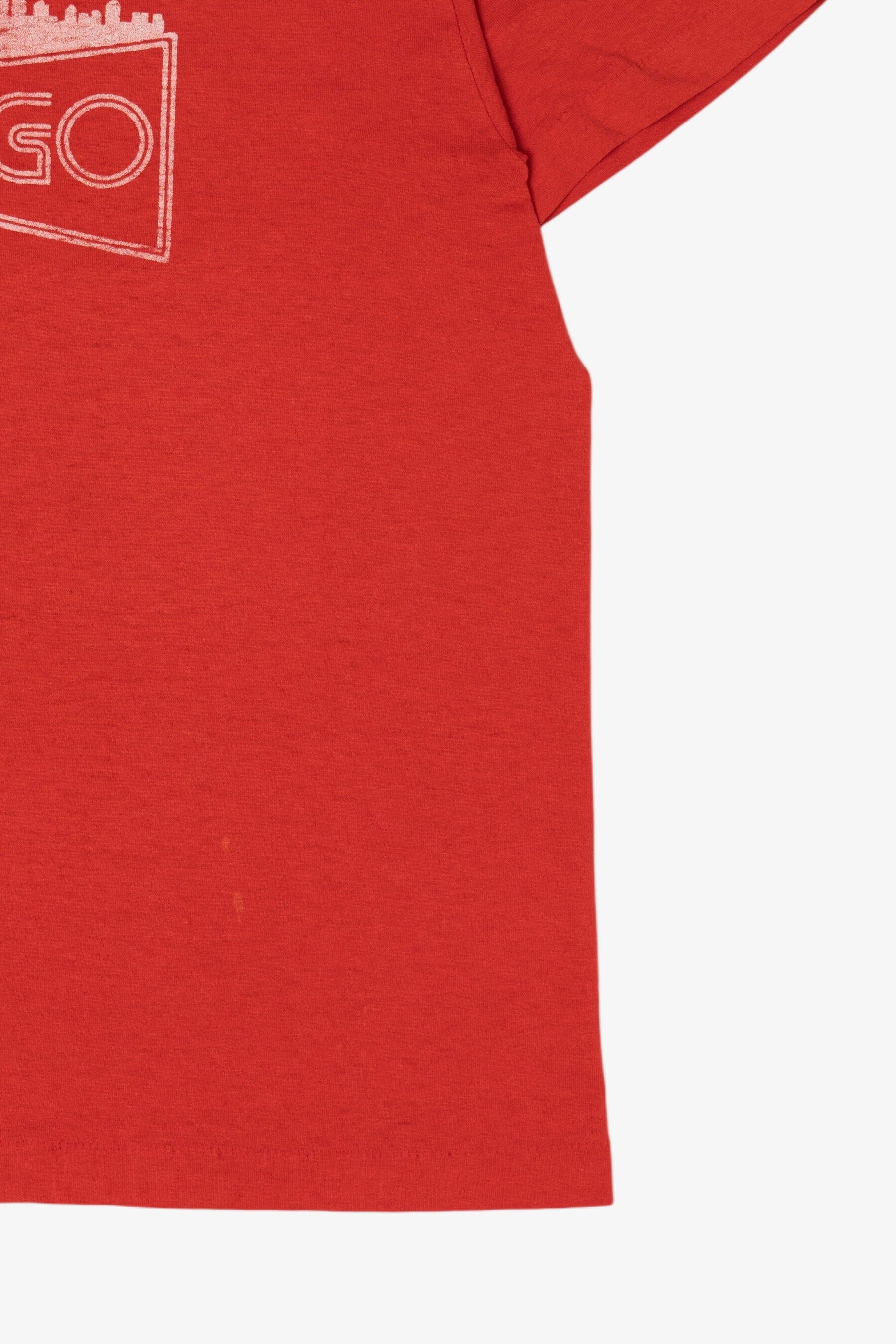 Vintage Distressed "Chicago" Red T-Shirt (1990s)