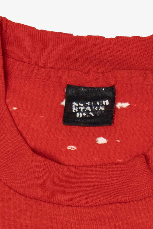 Vintage Distressed "Chicago" Red T-Shirt (1990s)