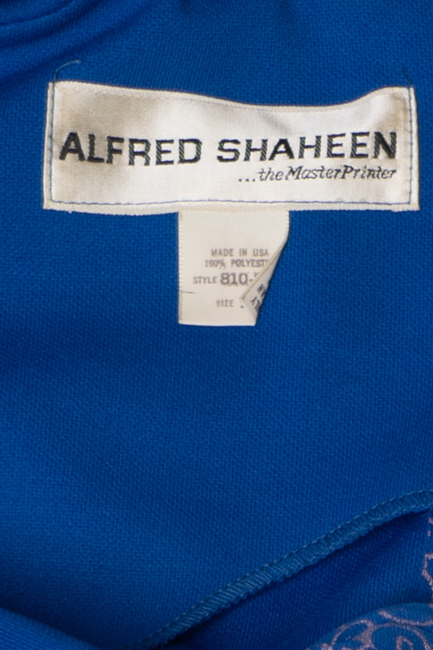 Vintage Alfred Shaheen Cheongsam Maxi Dress