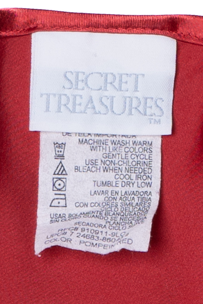 Vintage Red Secret Treasures Slip Dress