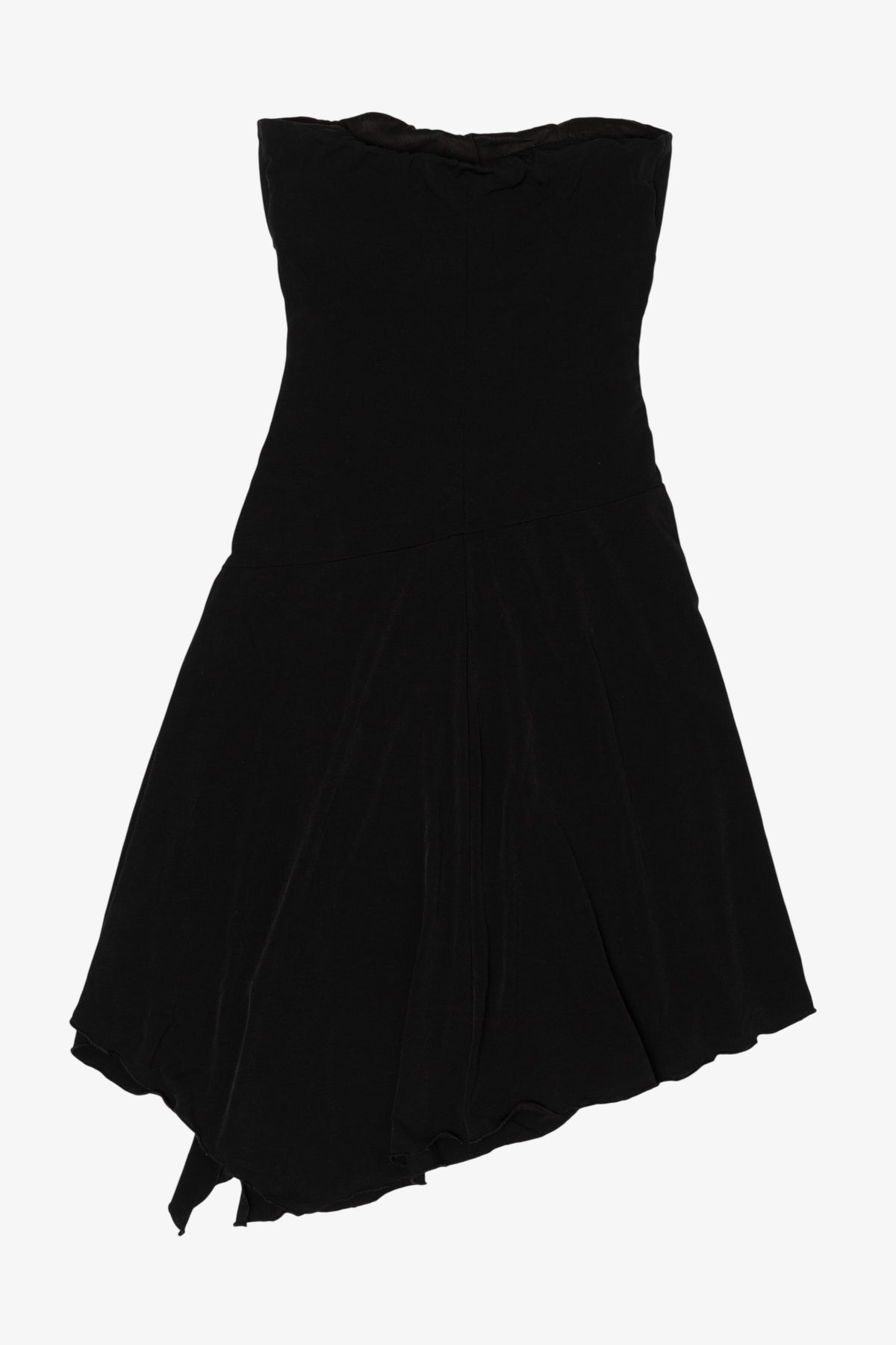 Vintage Y2k Black Strapless Cocktail Dress (2000s)