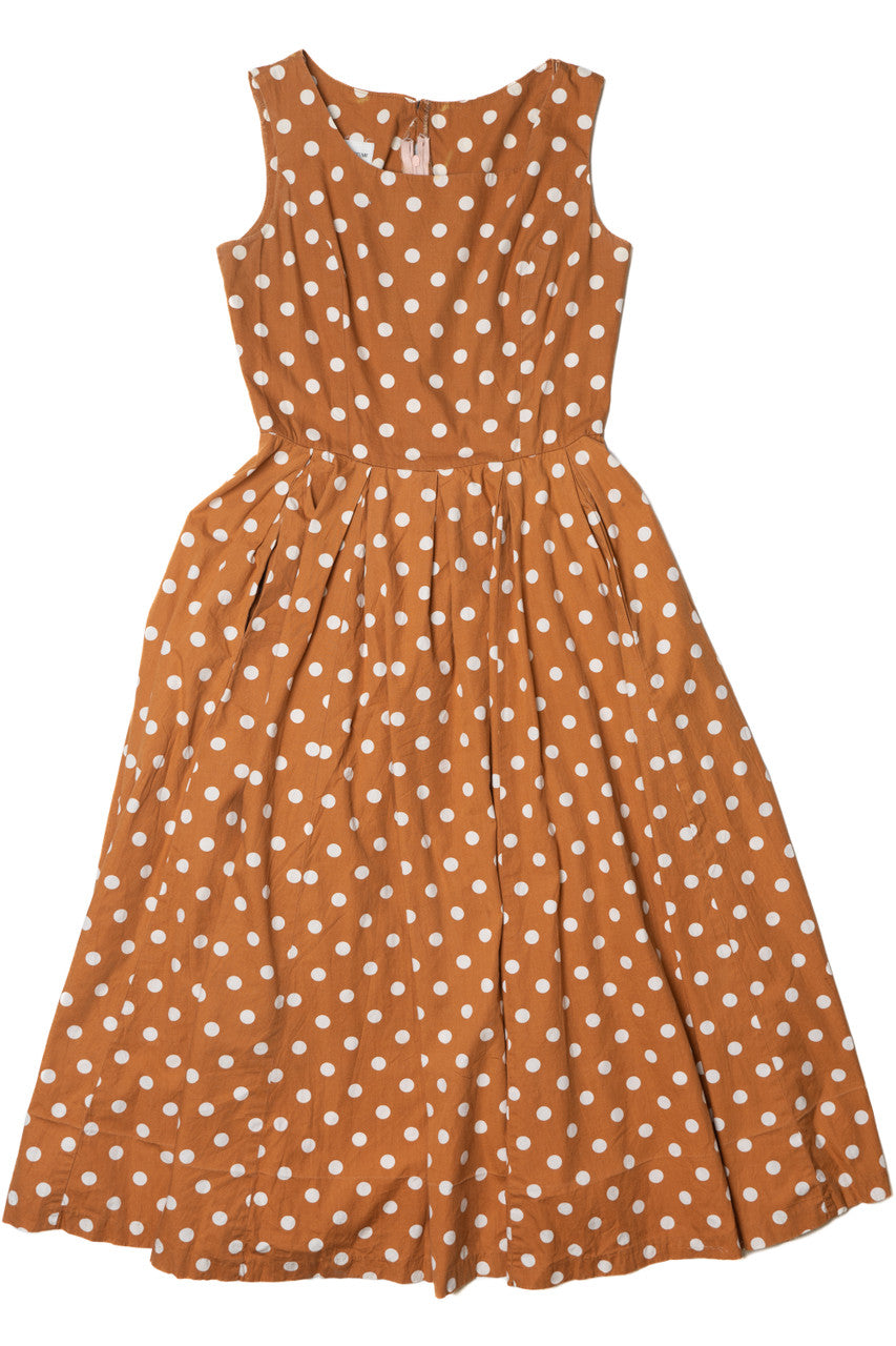 Vintage Polka Dot Circle Skirt Costume Gallery Dress