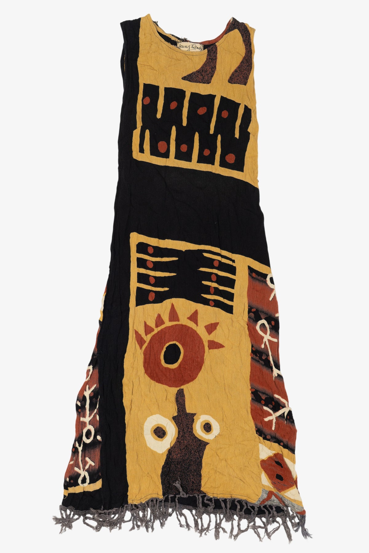 Vintage Young Trends Folk Art Tunic Dress (1990s)