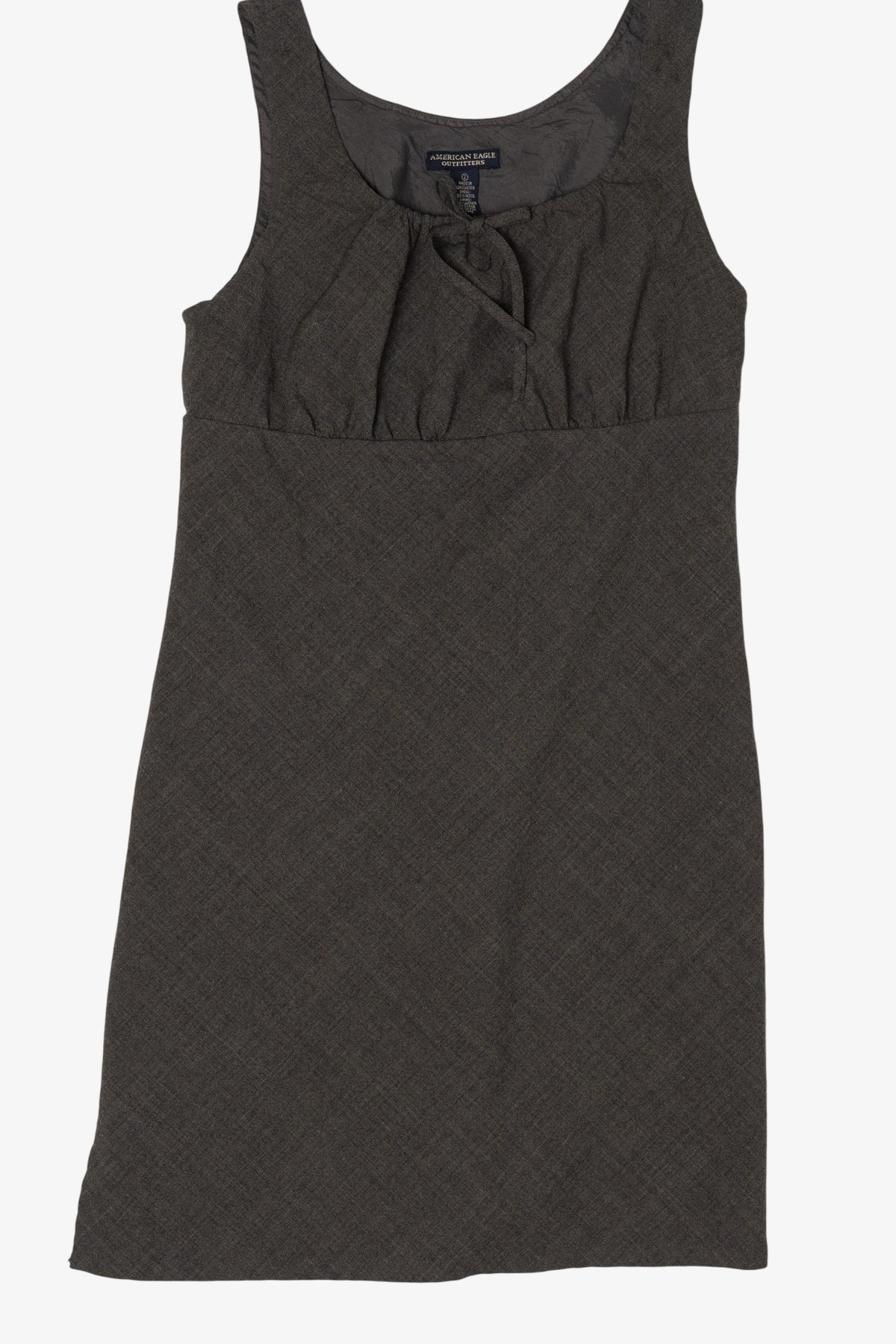 Vintage Dark Gray American Eagle Outfitters Babydoll Dress (2000s)