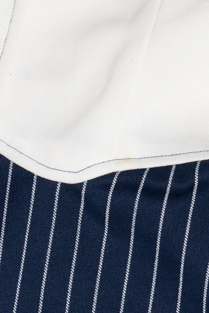 Vintage Hey Sailor! Navy Pinstripe Jumpsuit