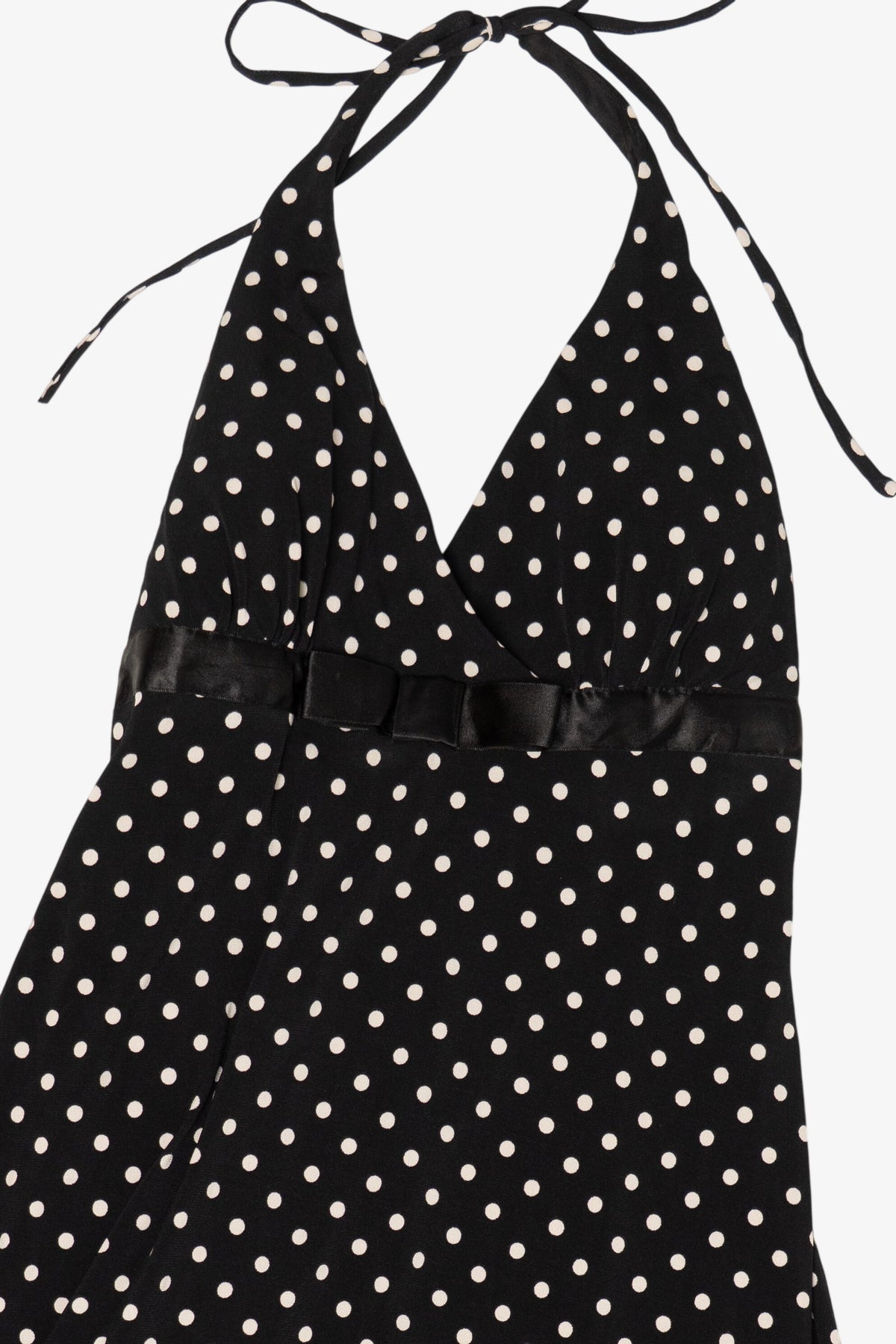 Vintage Y2k Polka Dot Jodi Kristopher Halter Dress (2000s)