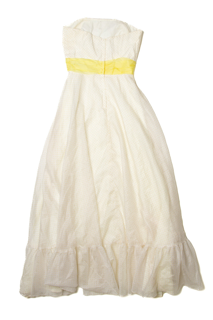 Vintage Strapless Maxi Dress