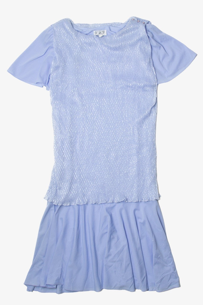 Vintage Blue Layered Dress