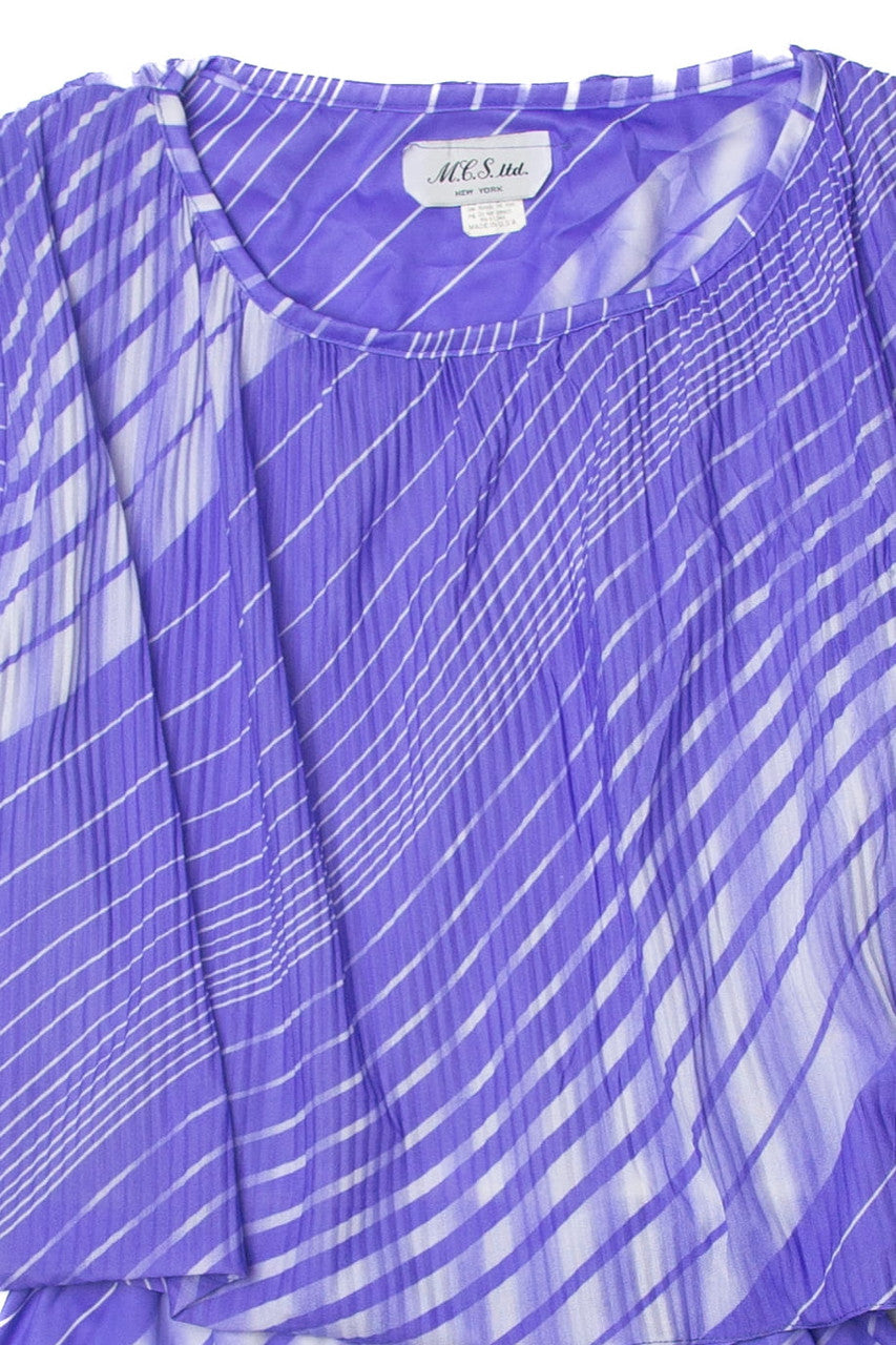 Vintage M.L.S. Ltd. Stripped Dress