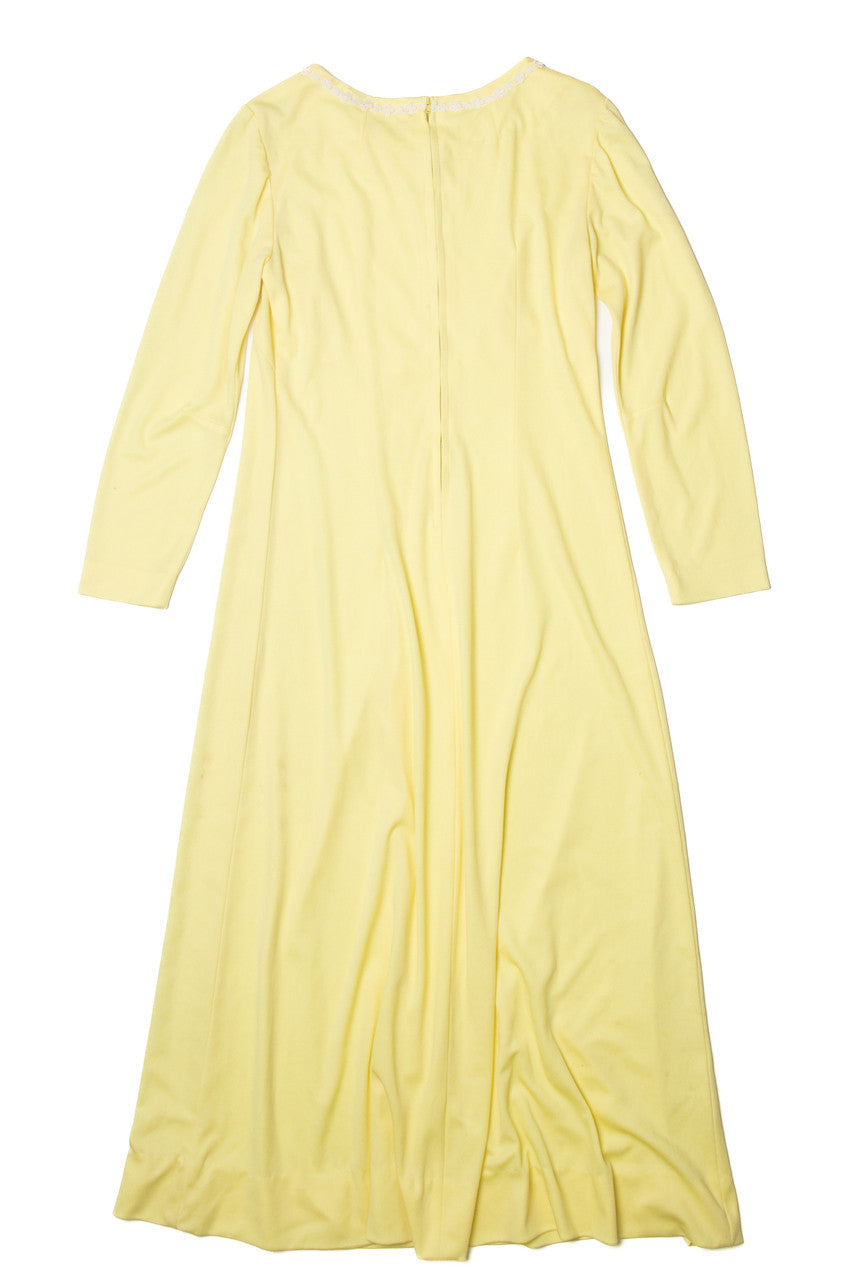 Vintage Yellow Empire Dress