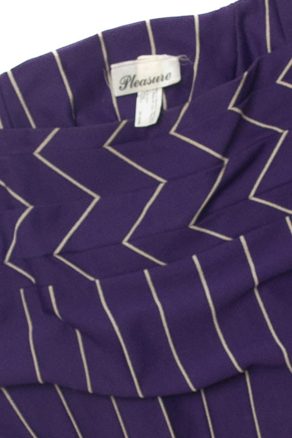 Vintage Pleasure Purple Striped Dress