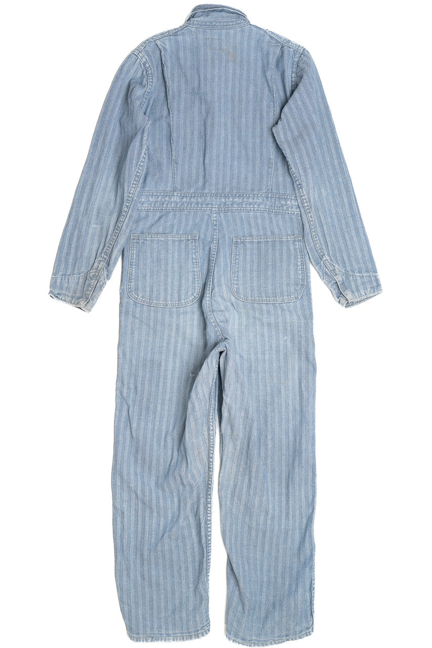 Vintage Distressed Big Ben Wrangler Mechanic Jumpsuit (1970s)