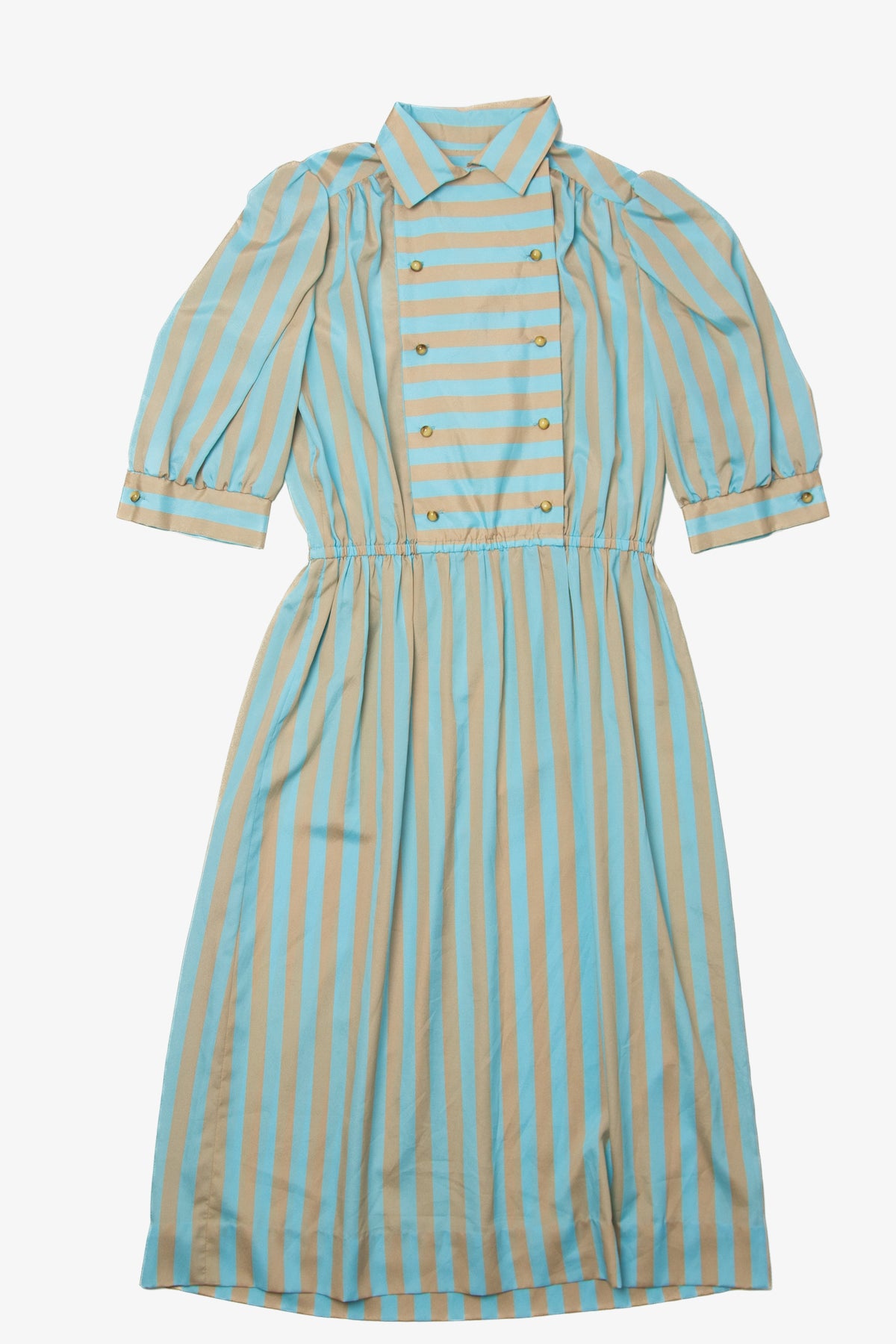 Vintage Blue Stripped Dress