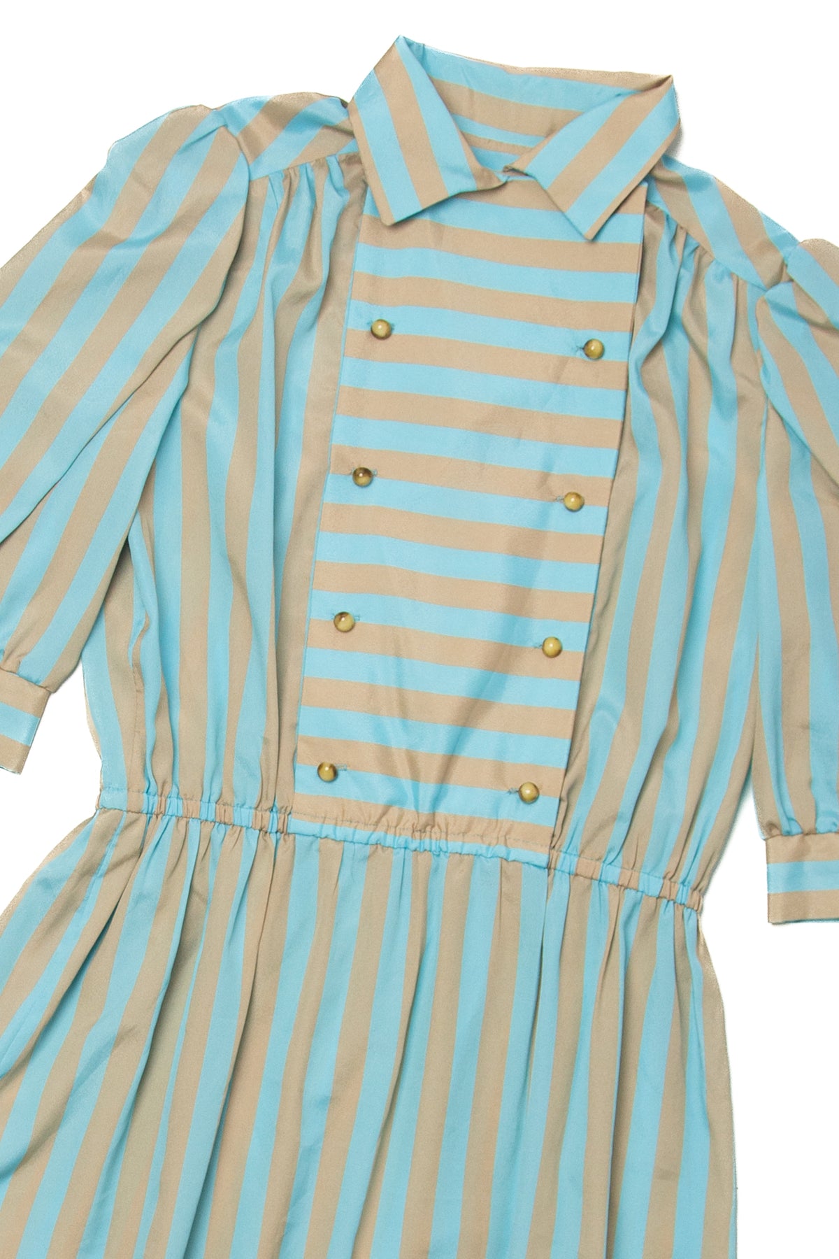 Vintage Blue Stripped Dress