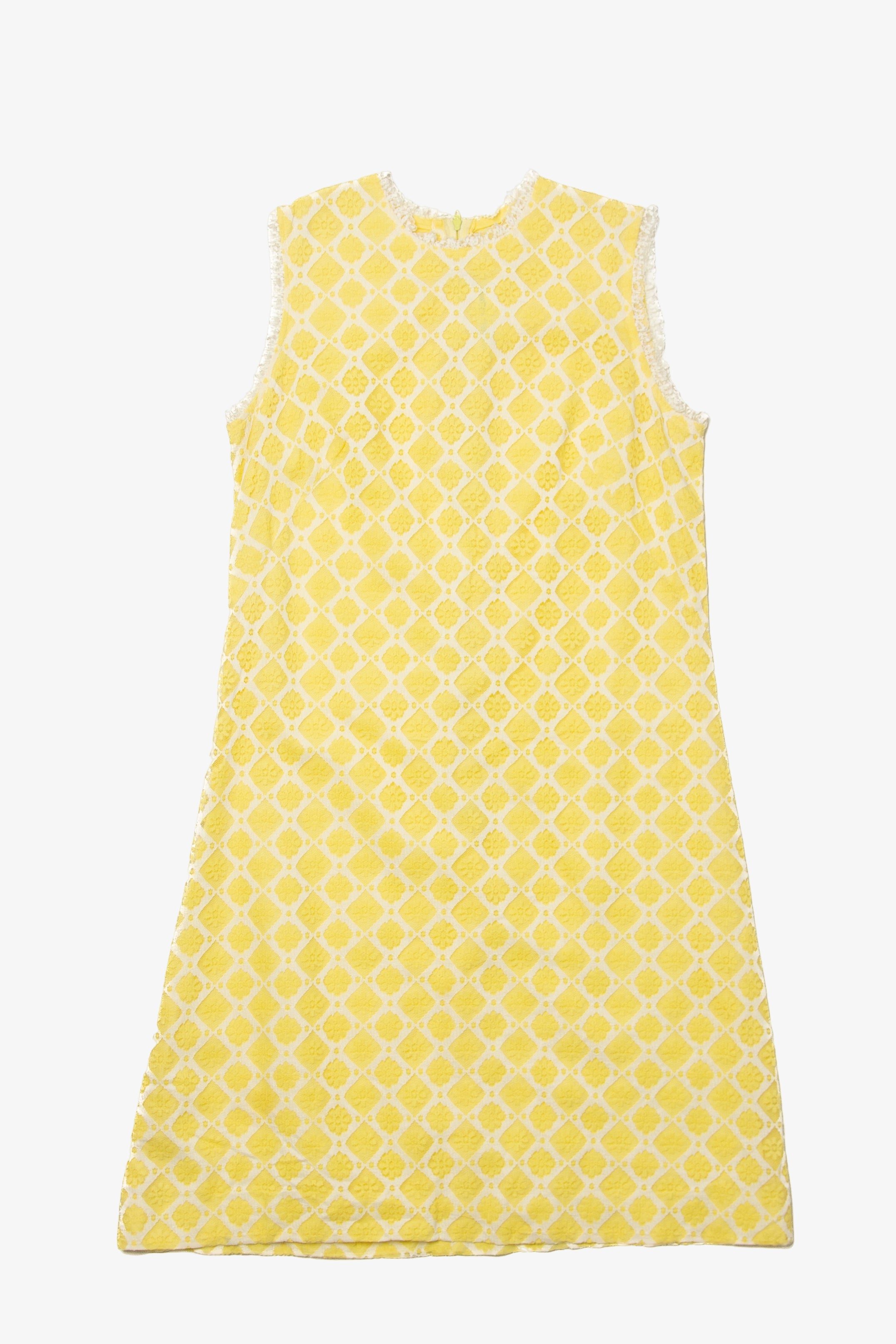 Vintage Gay Gibson Sleeveless Yellow Dress (1960s)