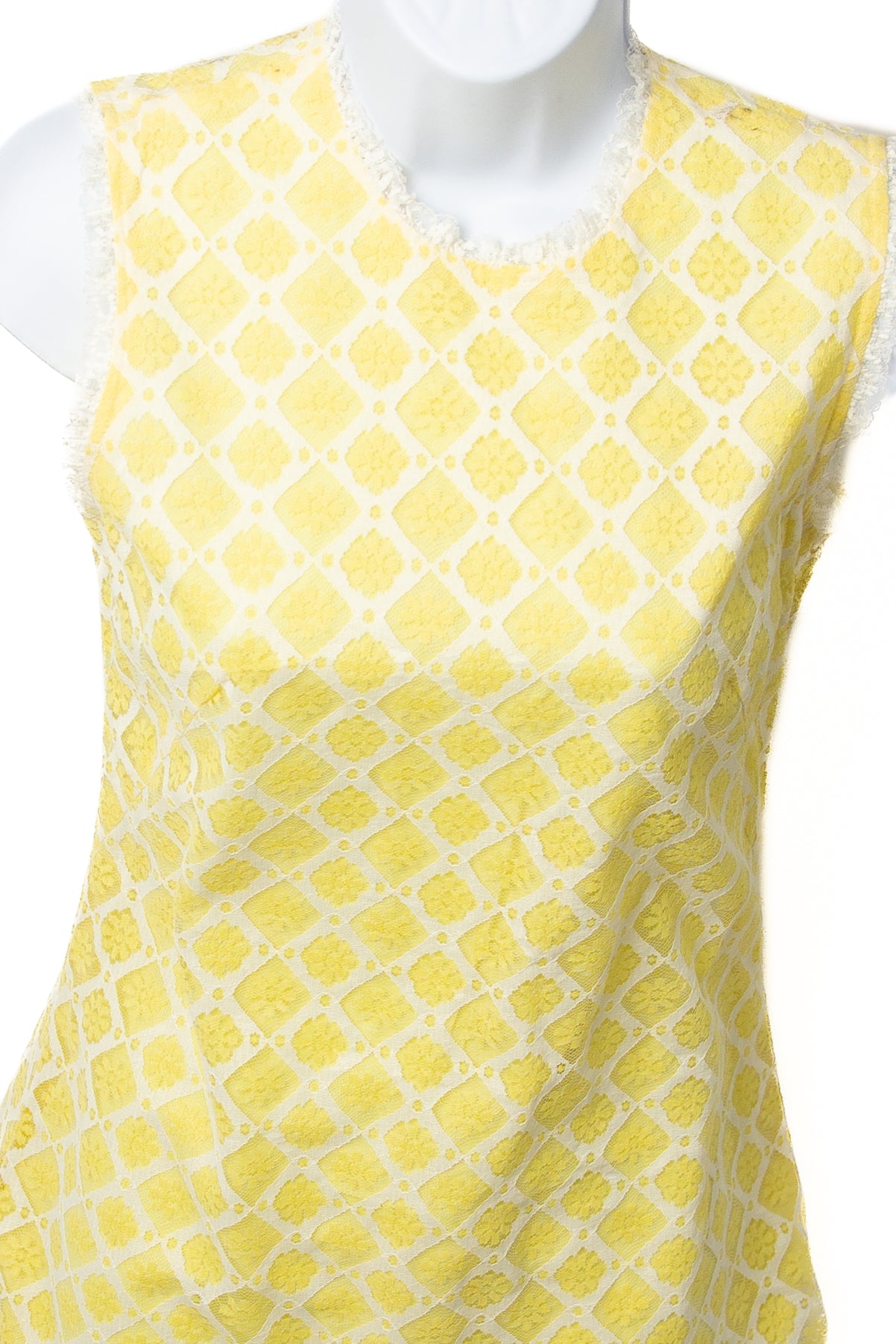 Vintage Gay Gibson Sleeveless Yellow Dress (1960s)