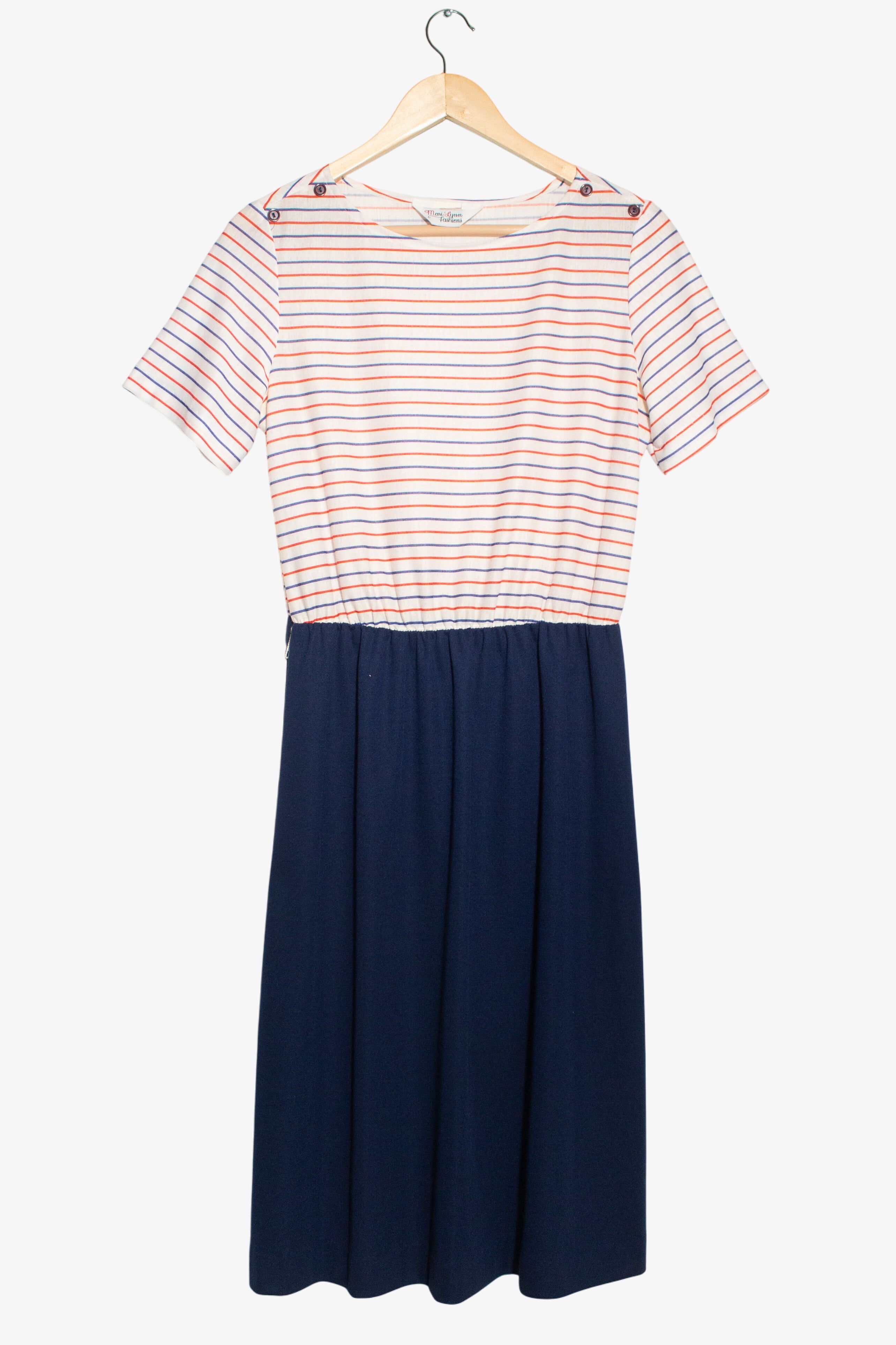 Vintage Mari Lynn Striped Dress (1980s)