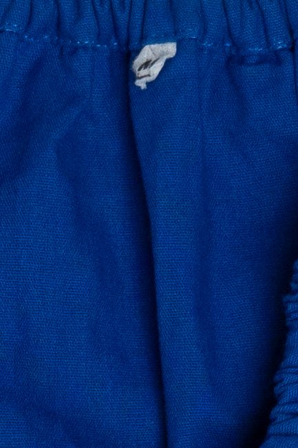 Vintage Blue Hand Embroidered Off The Shoulder Huipil Dress (1990s)