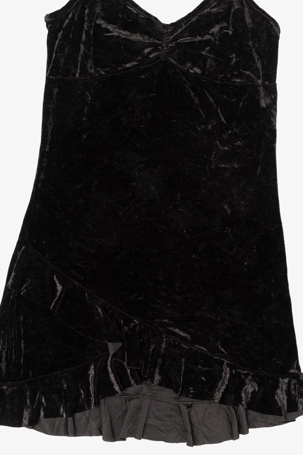 Vintage Black Velvet Mini Dress (1990s)