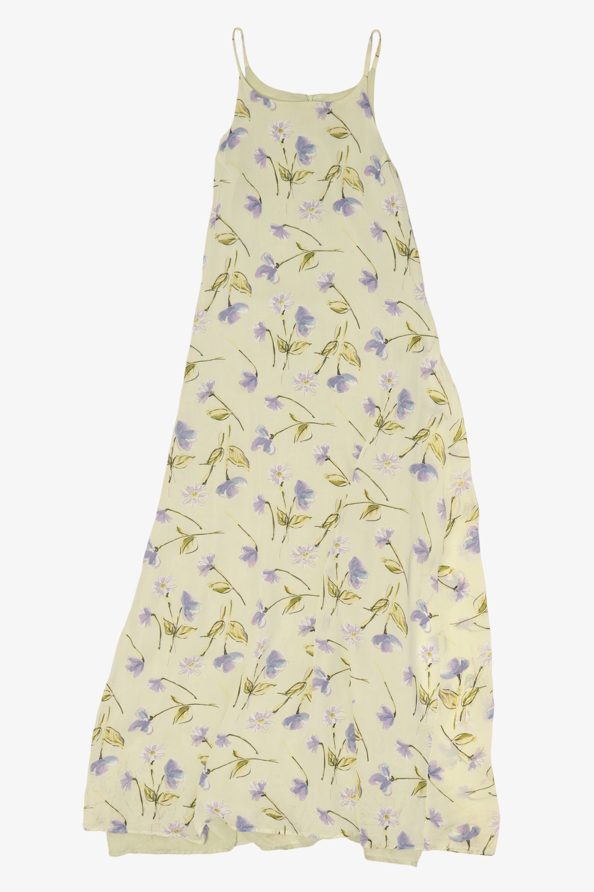 Vintage Yellow American Eagle Outfitters Floral Maxi Dress (1990s)