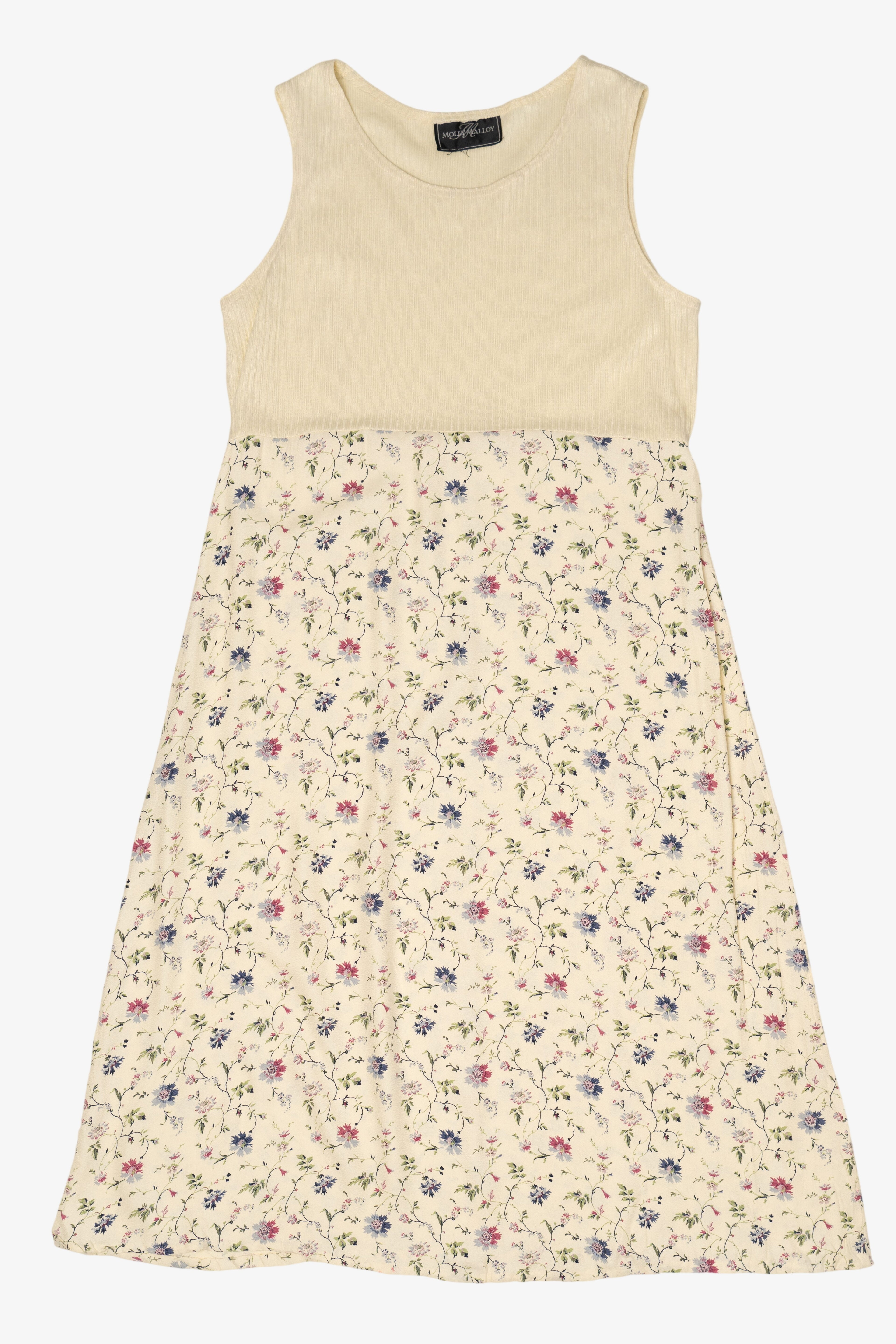 Vintage Ivory Molly Malloy Spring Floral Dress (1990s)