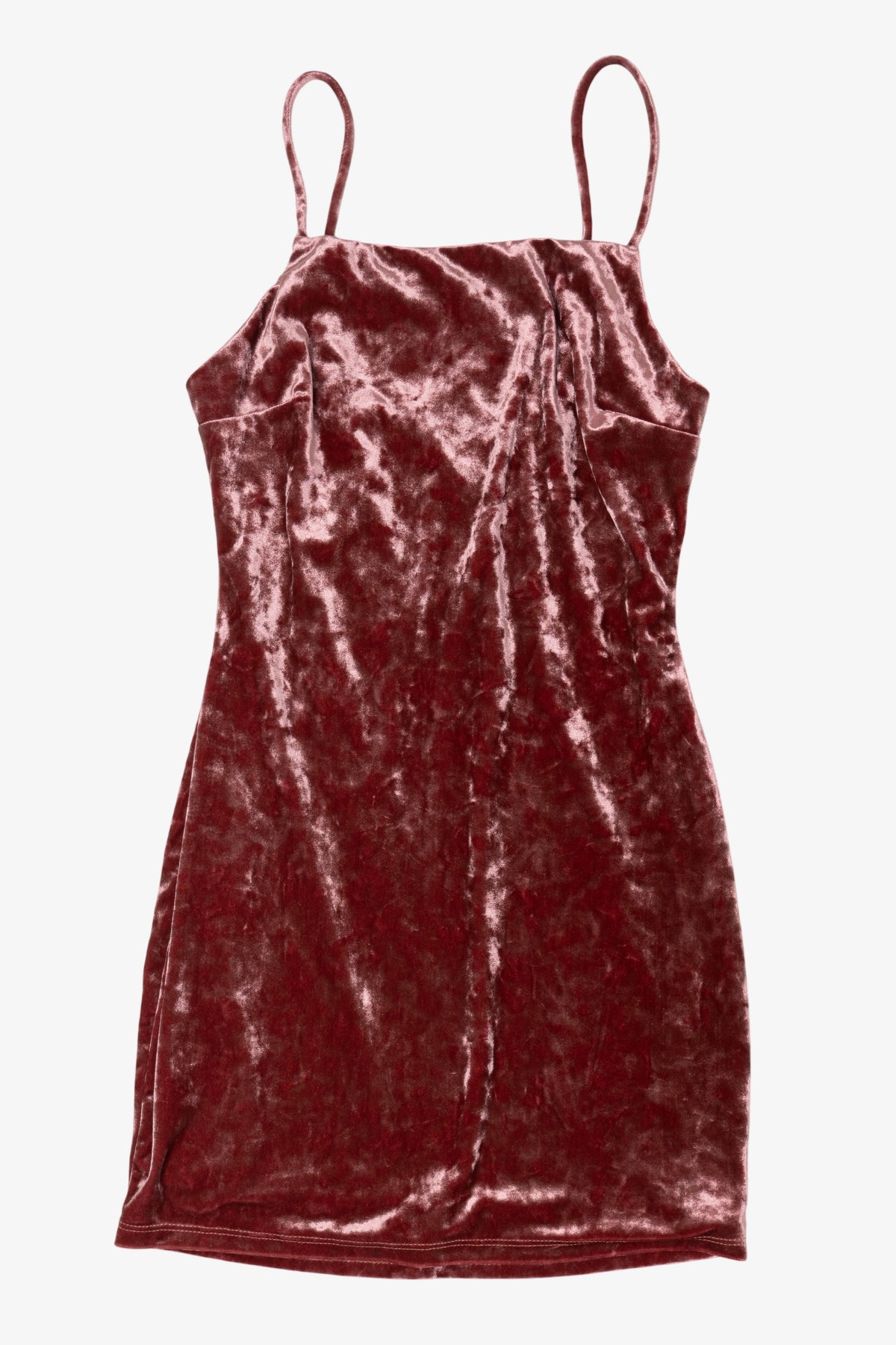 Pink Urban Renewal Crushed Velvet Mini Dress (2020s)