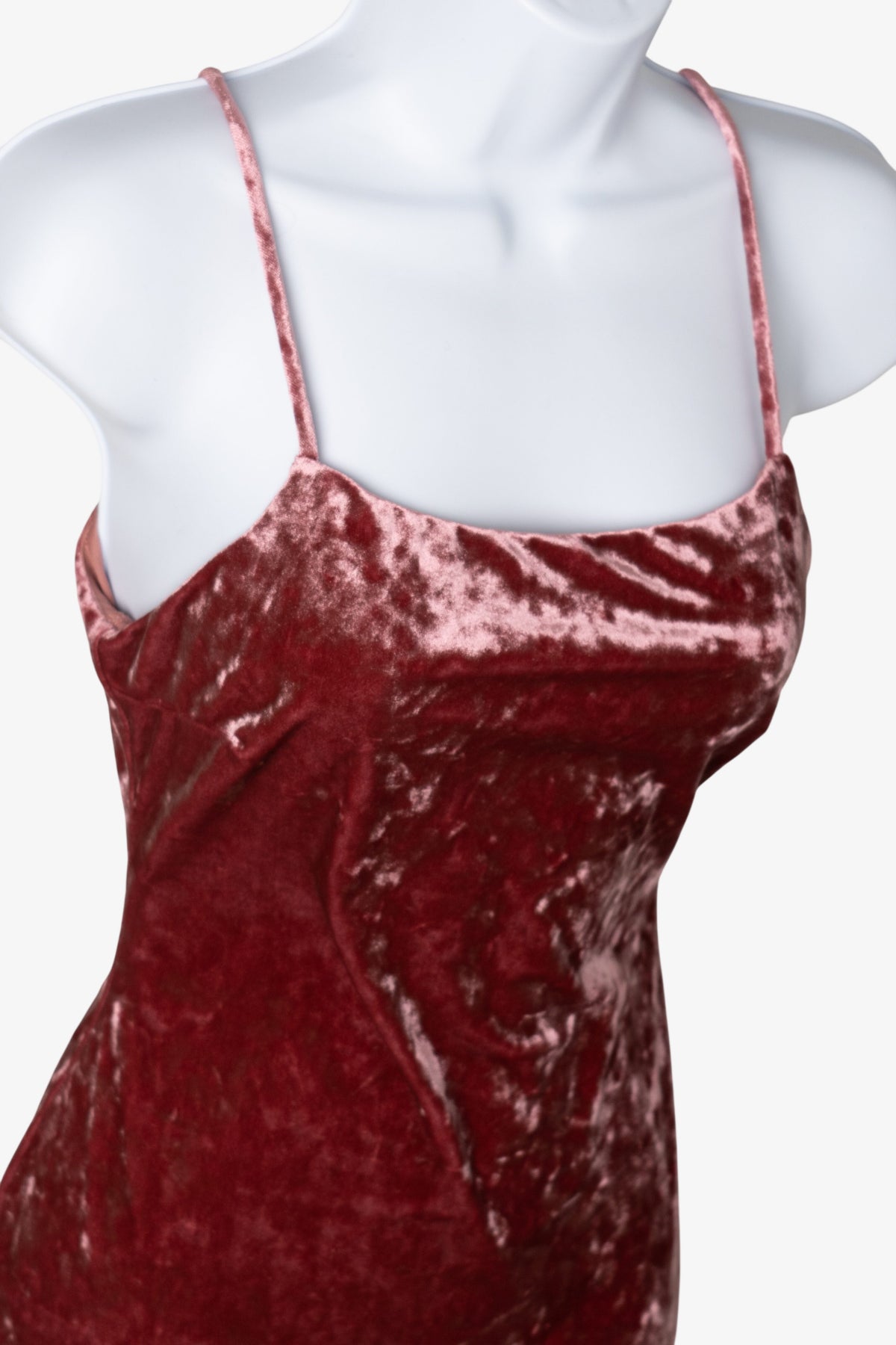 Pink Urban Renewal Crushed Velvet Mini Dress (2020s)