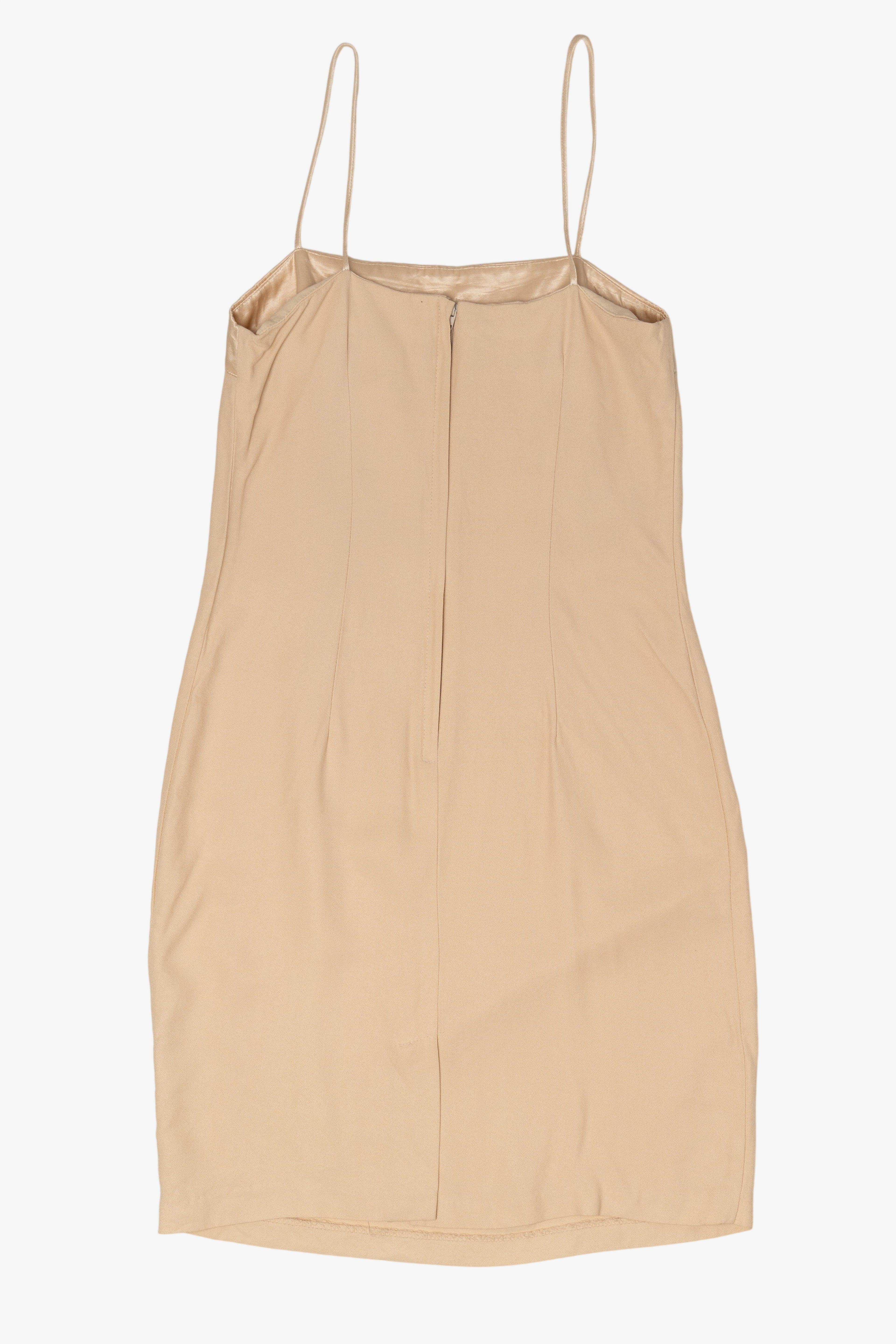 Vintage Beige Slip Dress (1990s)