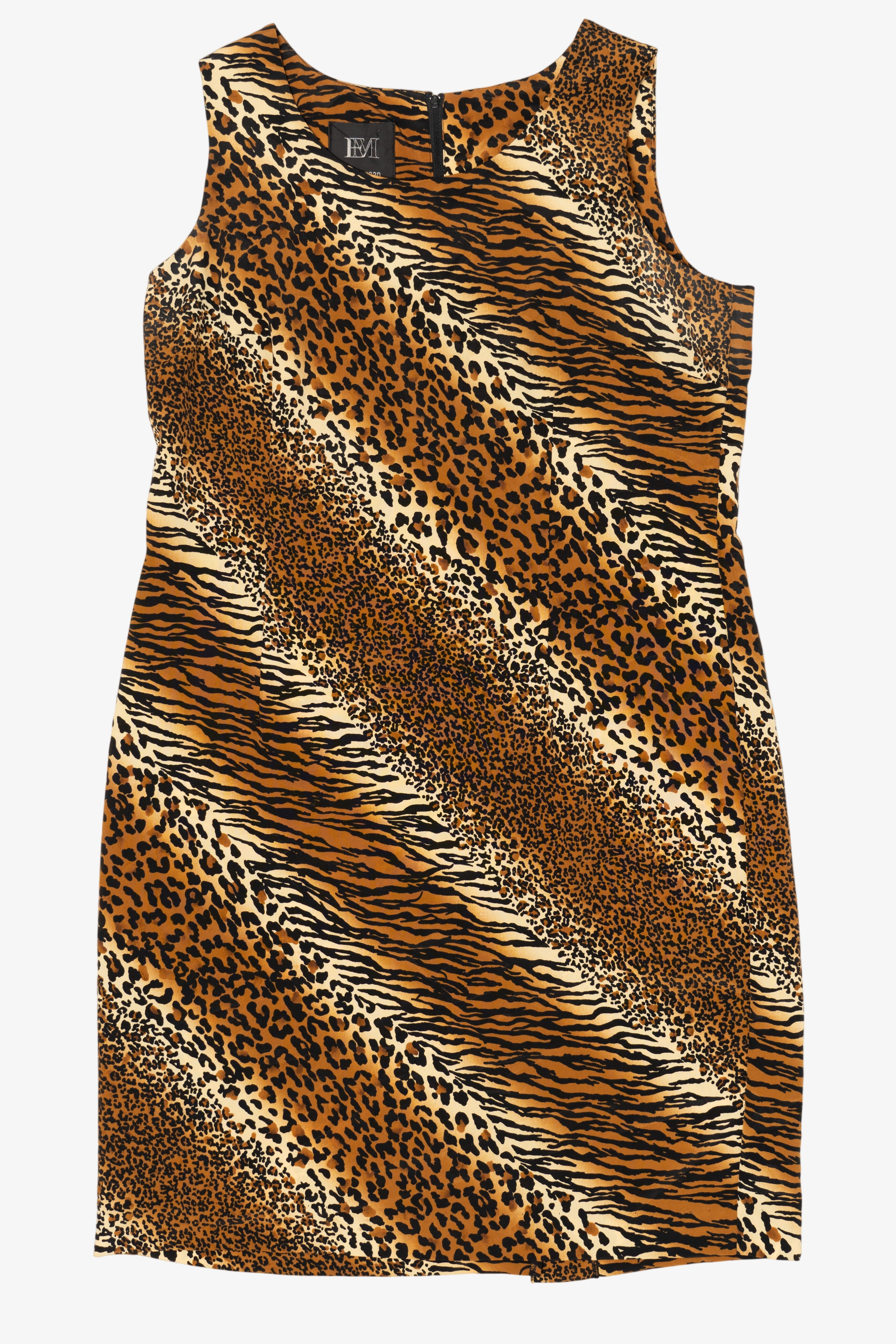 Vintage E. Morgan Animal Print Dress (1990s)