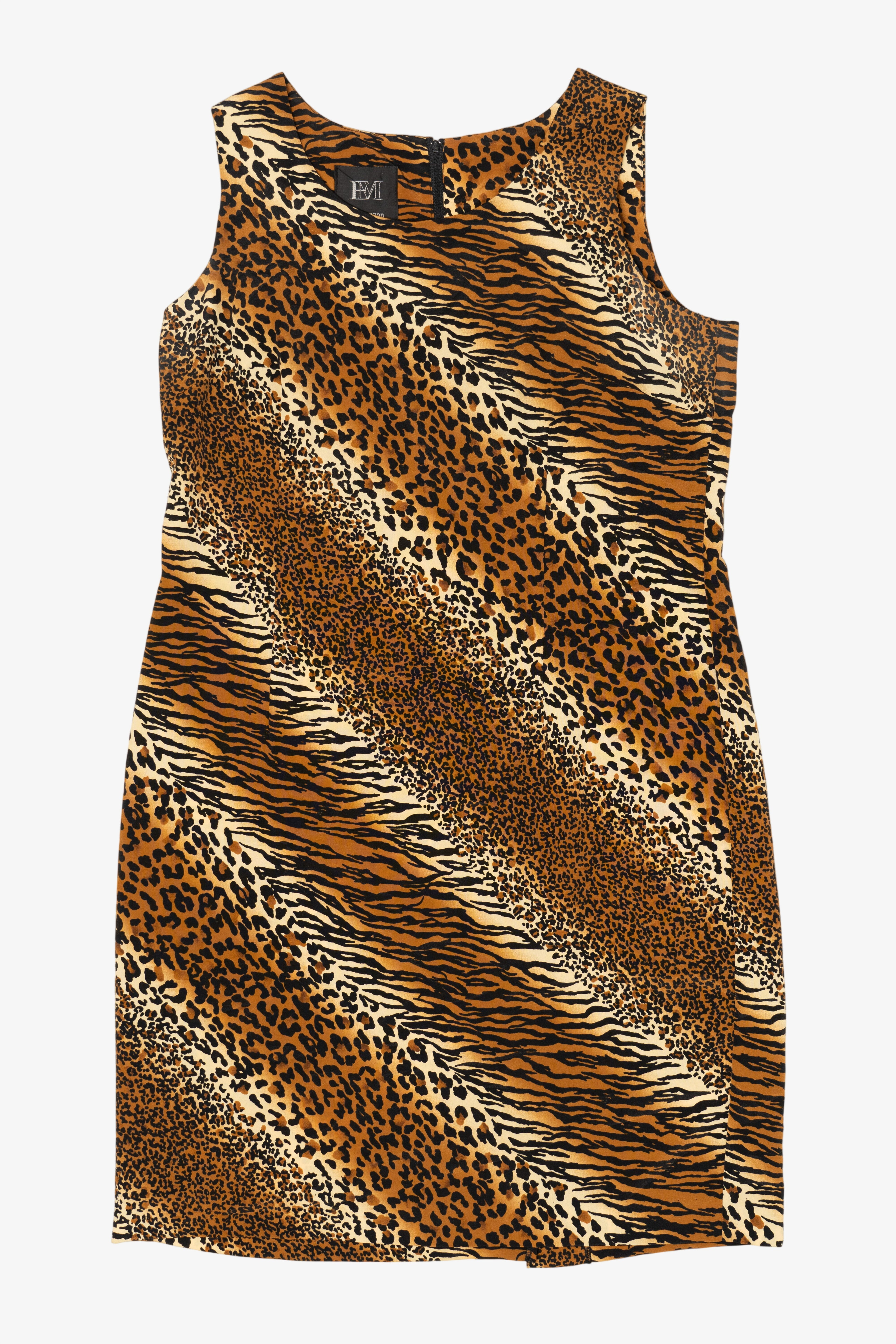 Vintage E. Morgan Animal Print Dress (1990s)