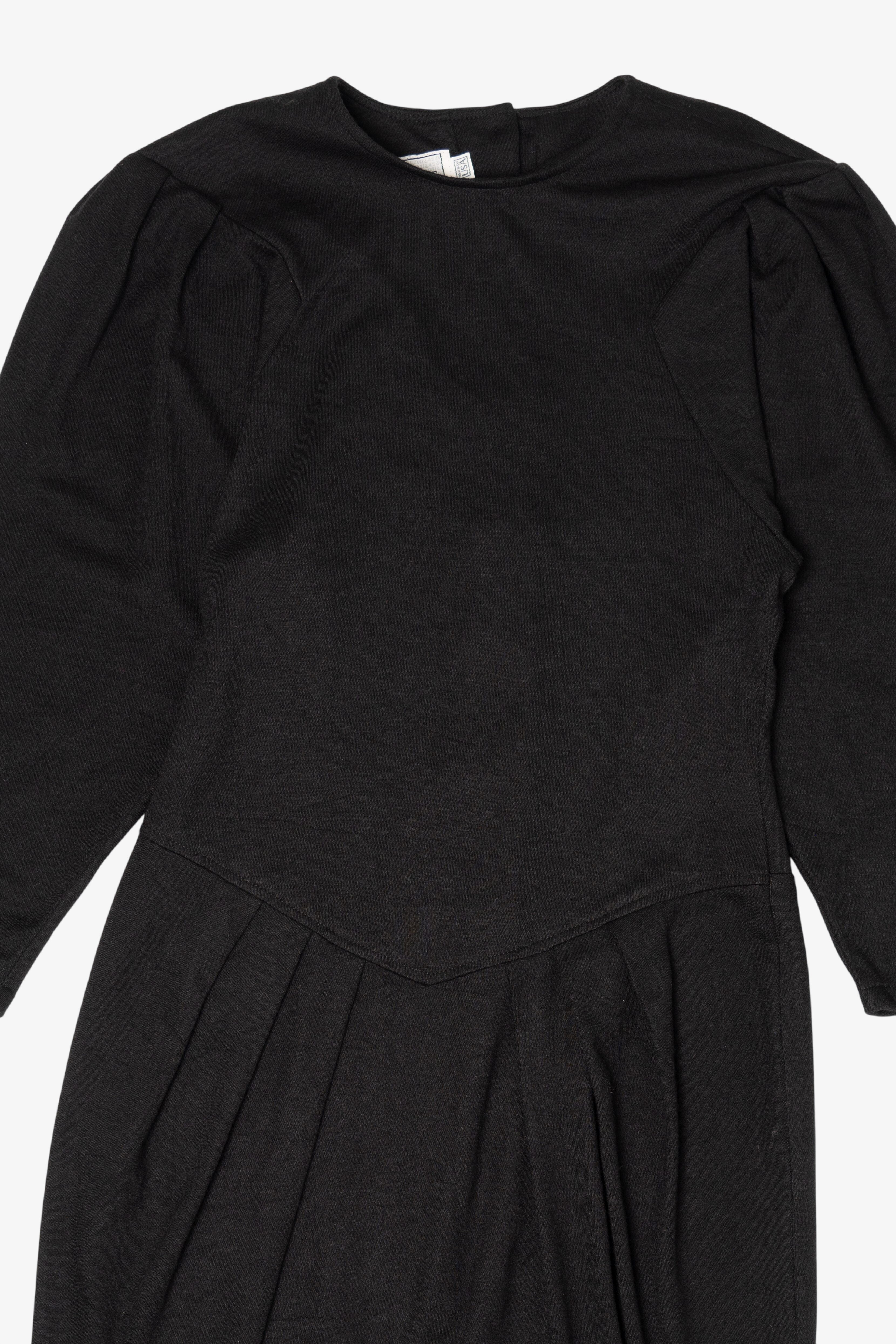 Vintage Black Howard Wolf Midi Dress (1980s)