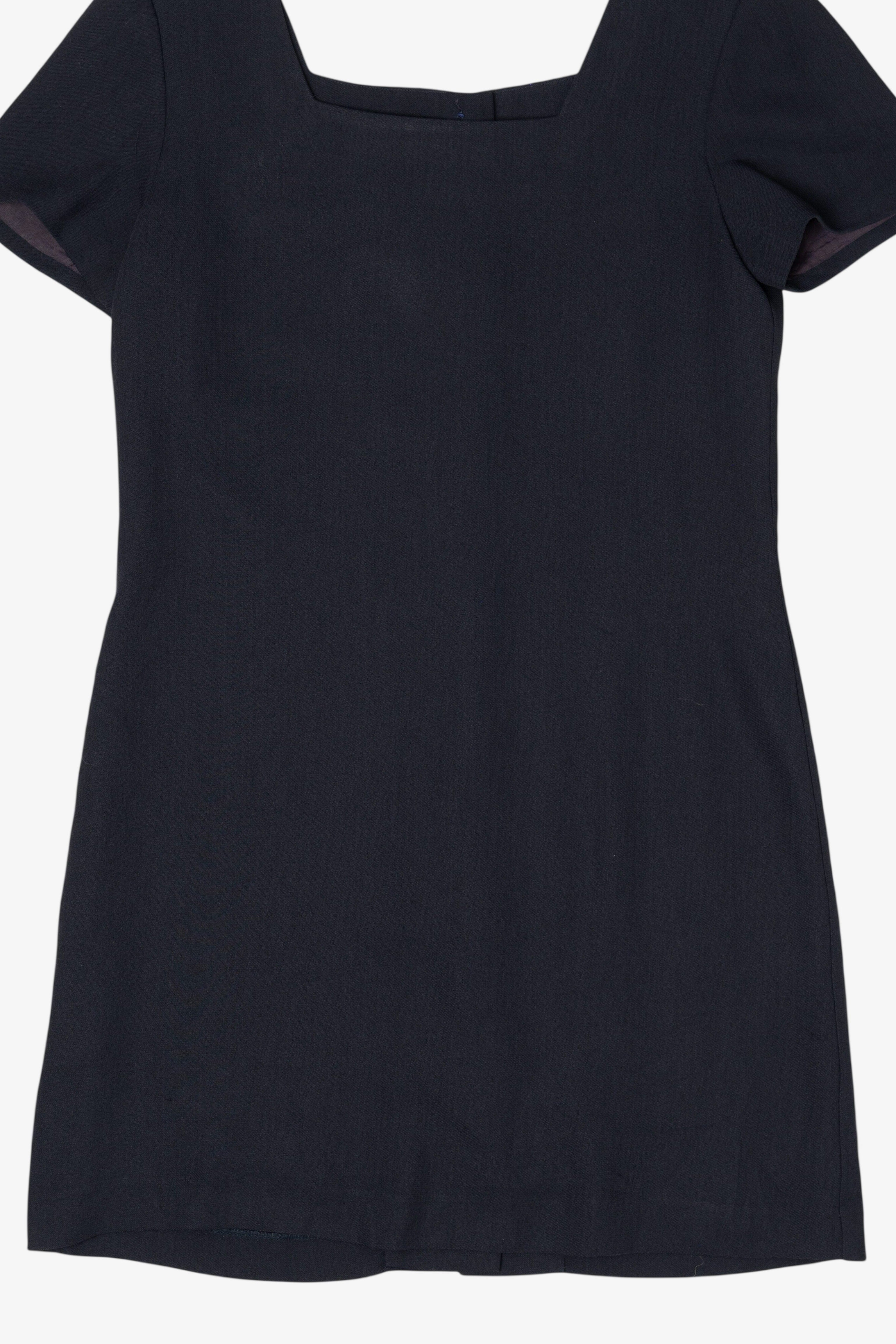 Vintage Black Yves Cossette Depeche Mode Cocktail Dress (1980s)