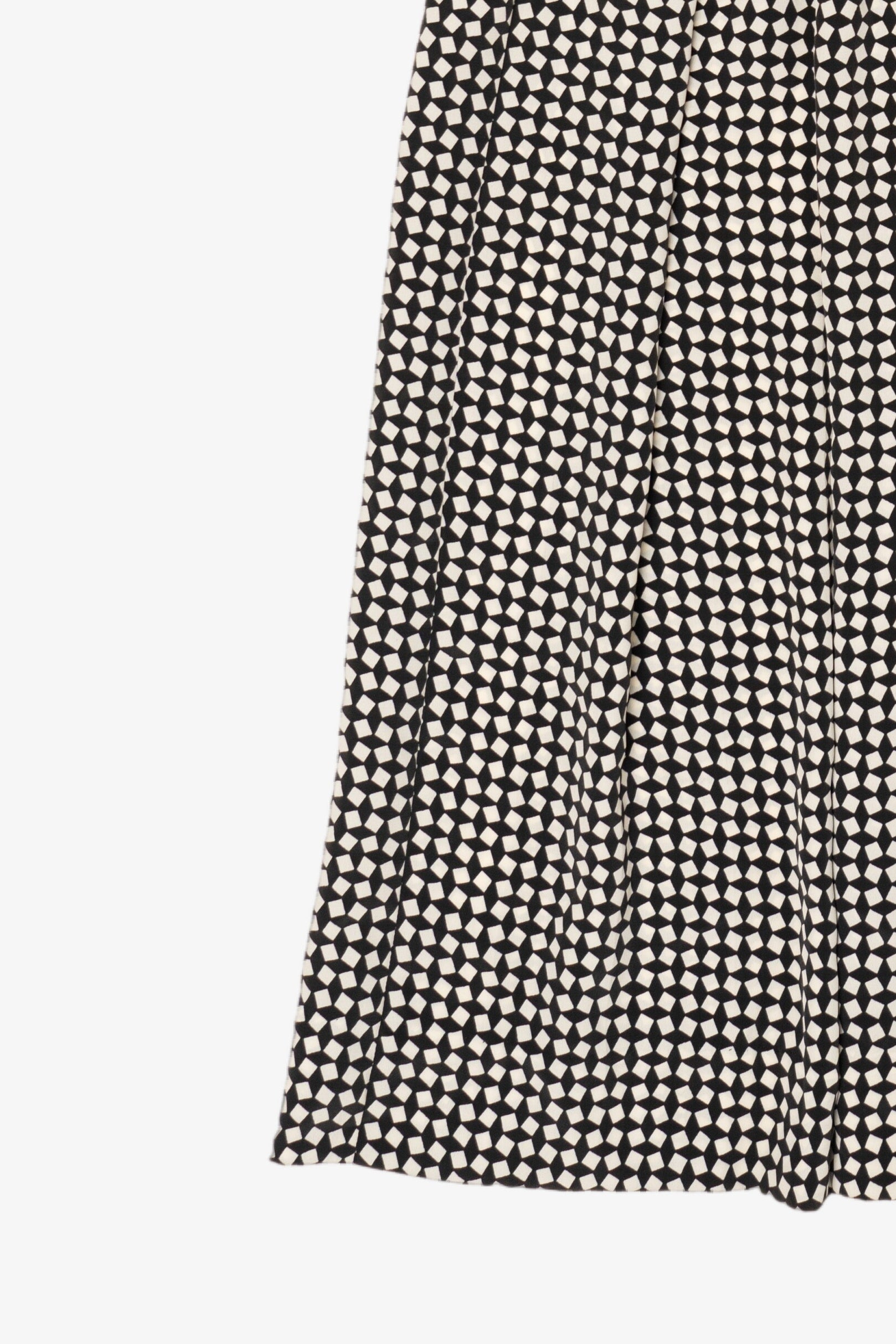 Vintage Black And White Leslie Fay Dress (1980s)