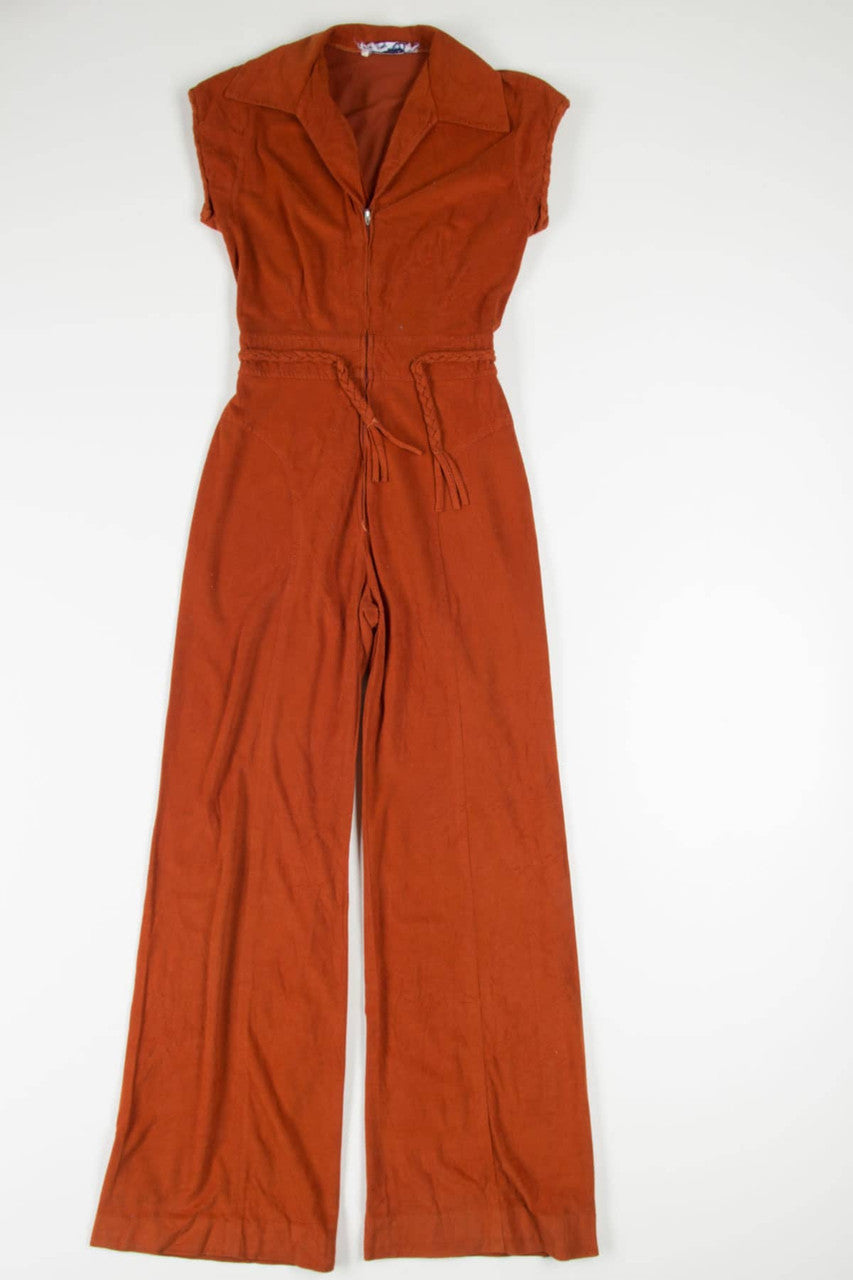 Vintage Trolley Car Jumpsuit (1970s)