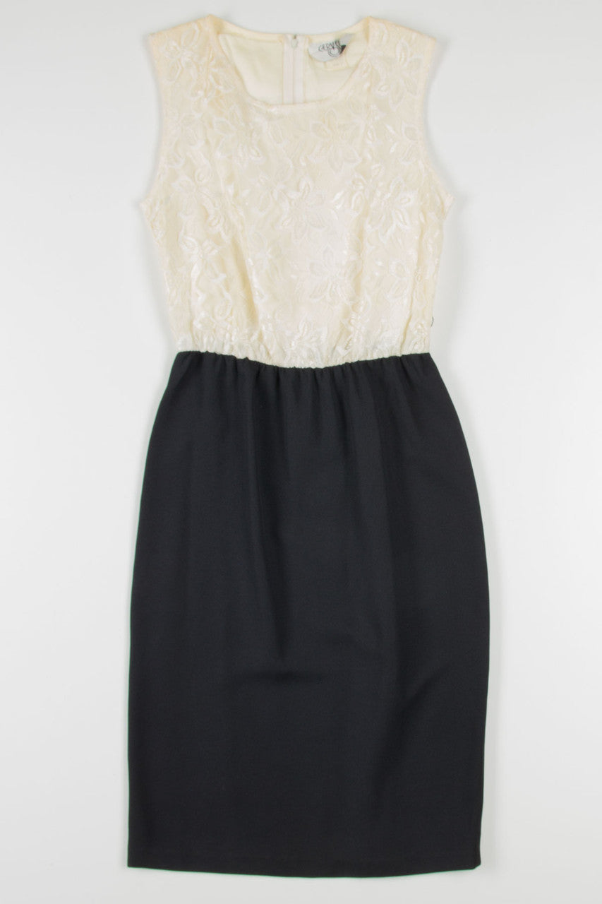 Lace Top Sheath Dress