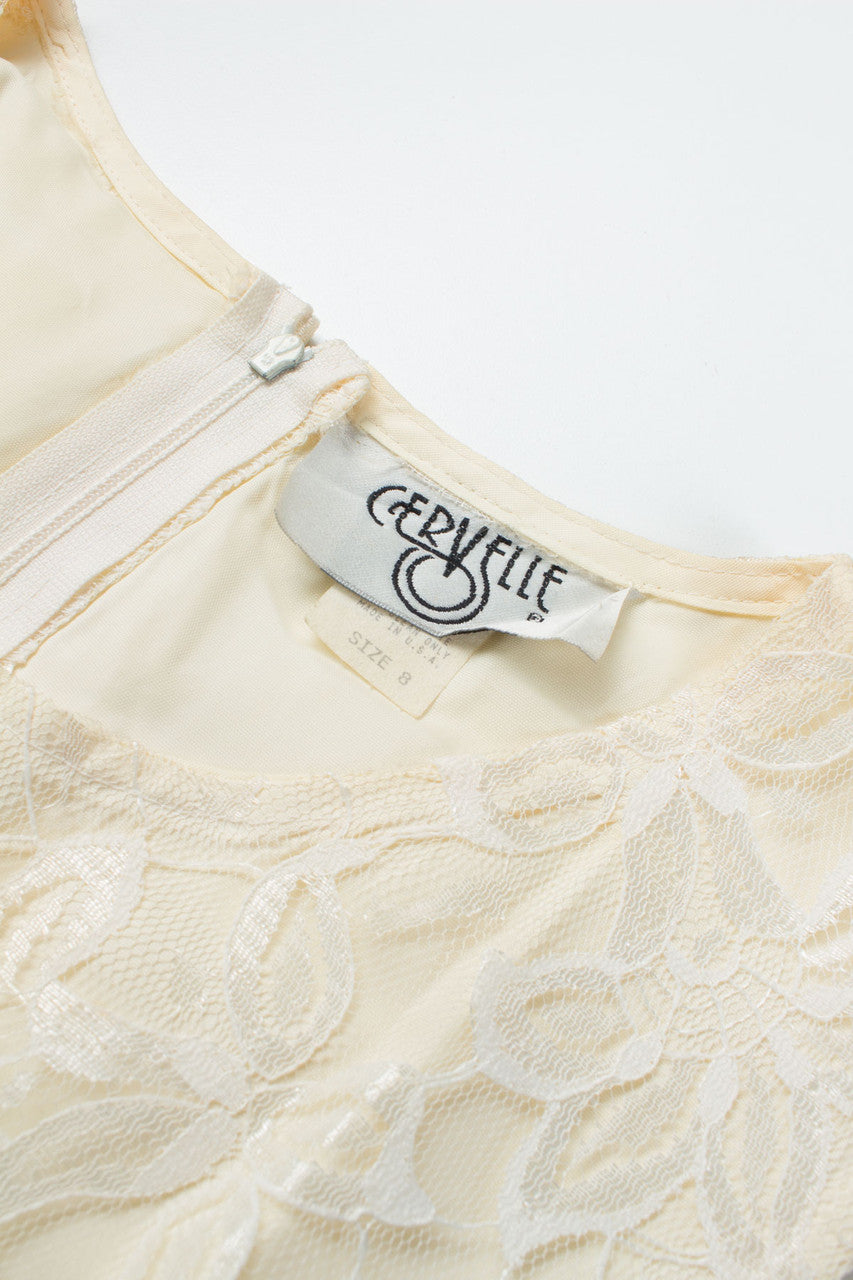 Lace Top Sheath Dress