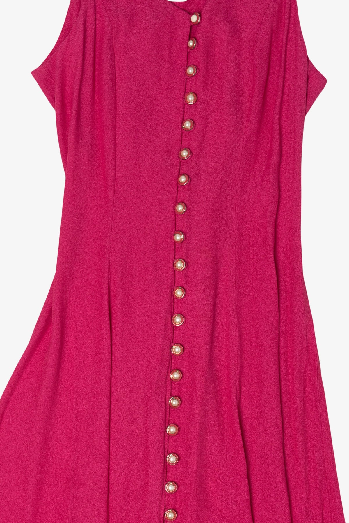 Vintage Hot Pink Jody California Maxi Dress (1990s)