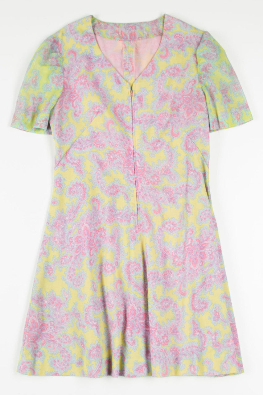 Lime & Pink Floral Dress