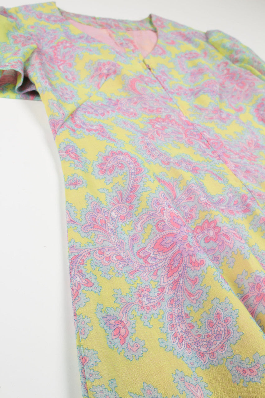 Lime & Pink Floral Dress