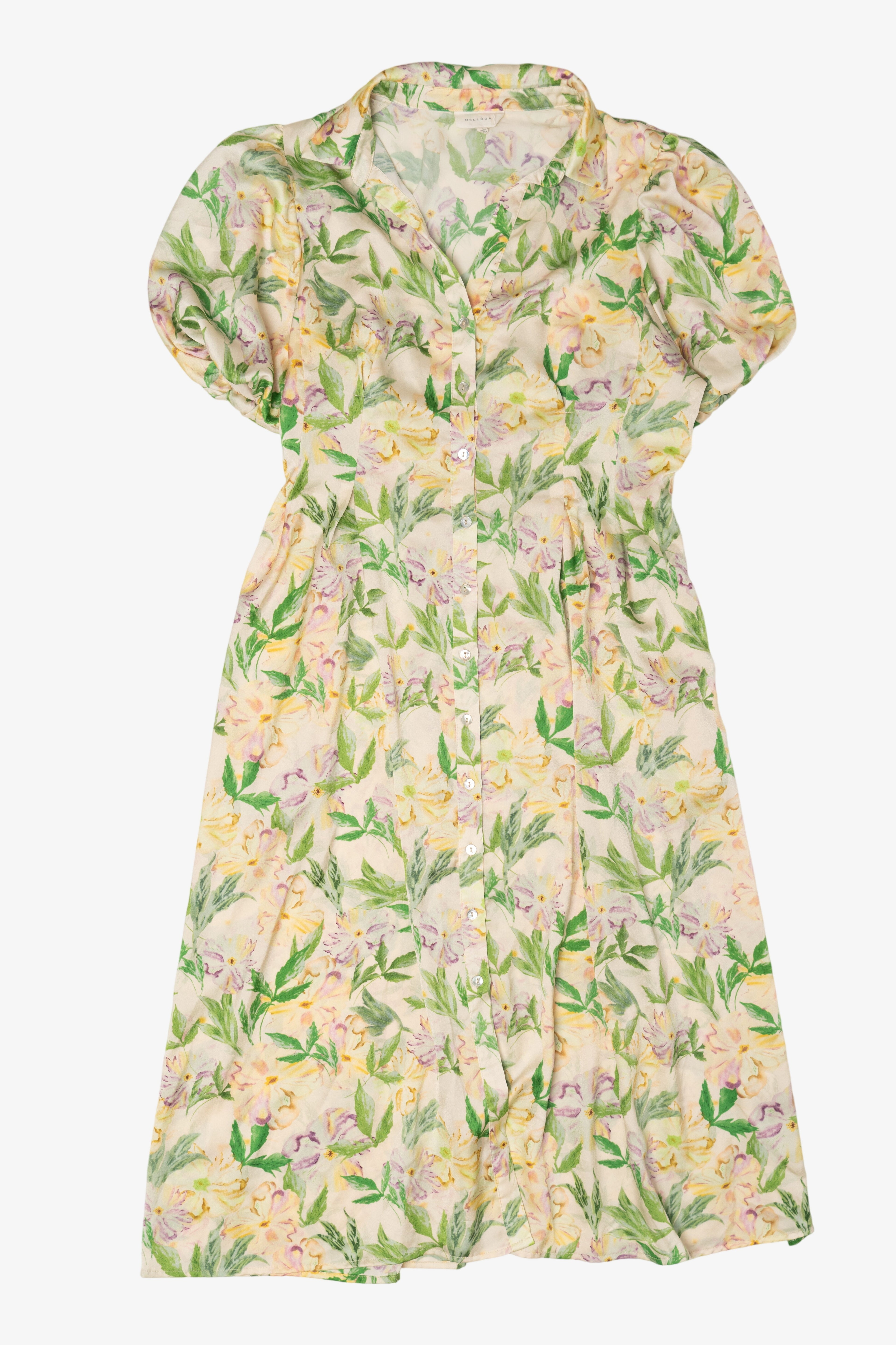 Recycled Melloday Floral Shirt Dress (2010s)
