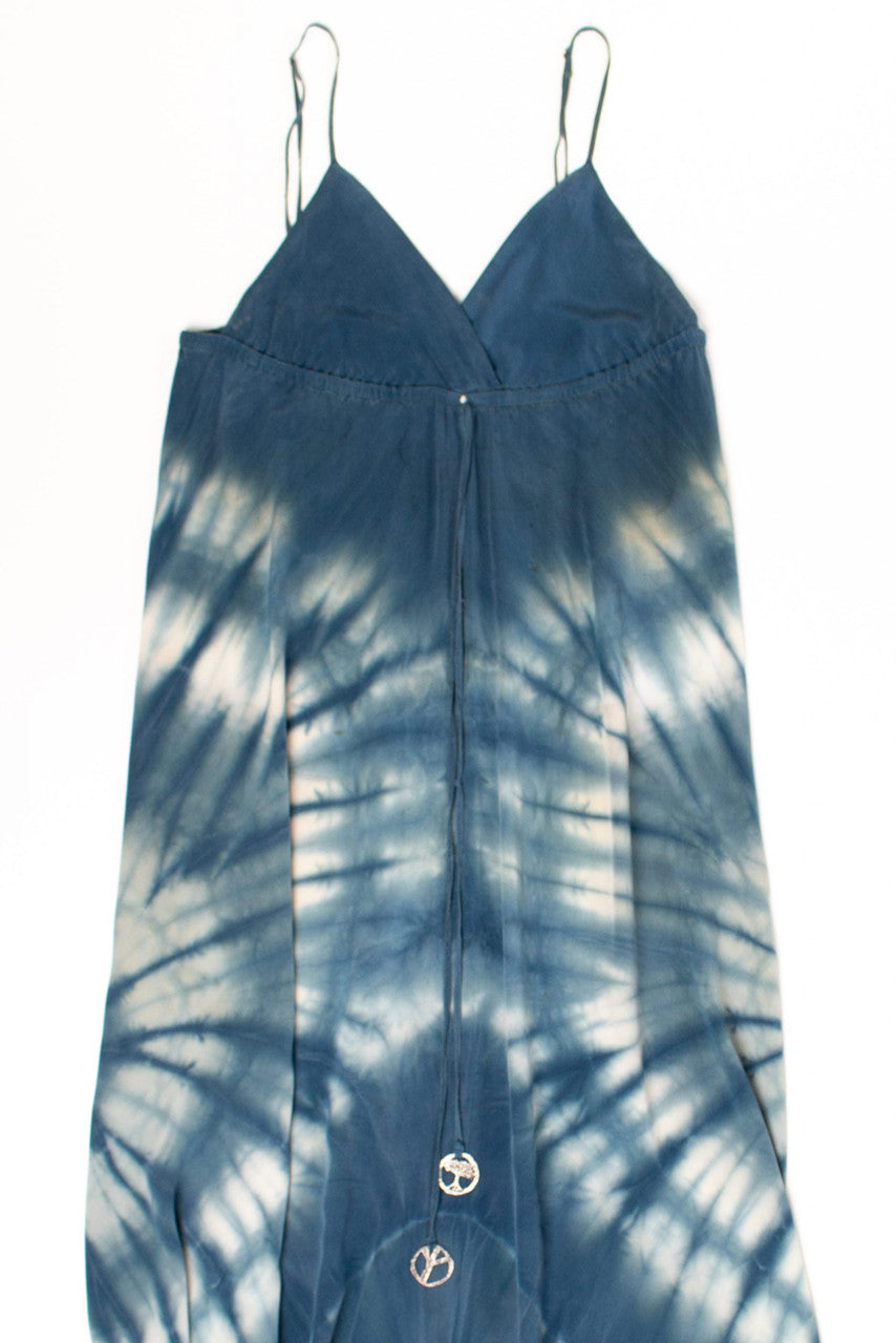 Vintage Hippie Charm Tie Dye Dress (2000s)