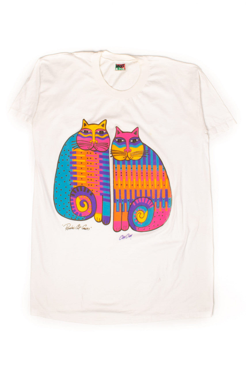 Vintage Rainbow Cat Cousins T-Shirt Nightgown (1990s)