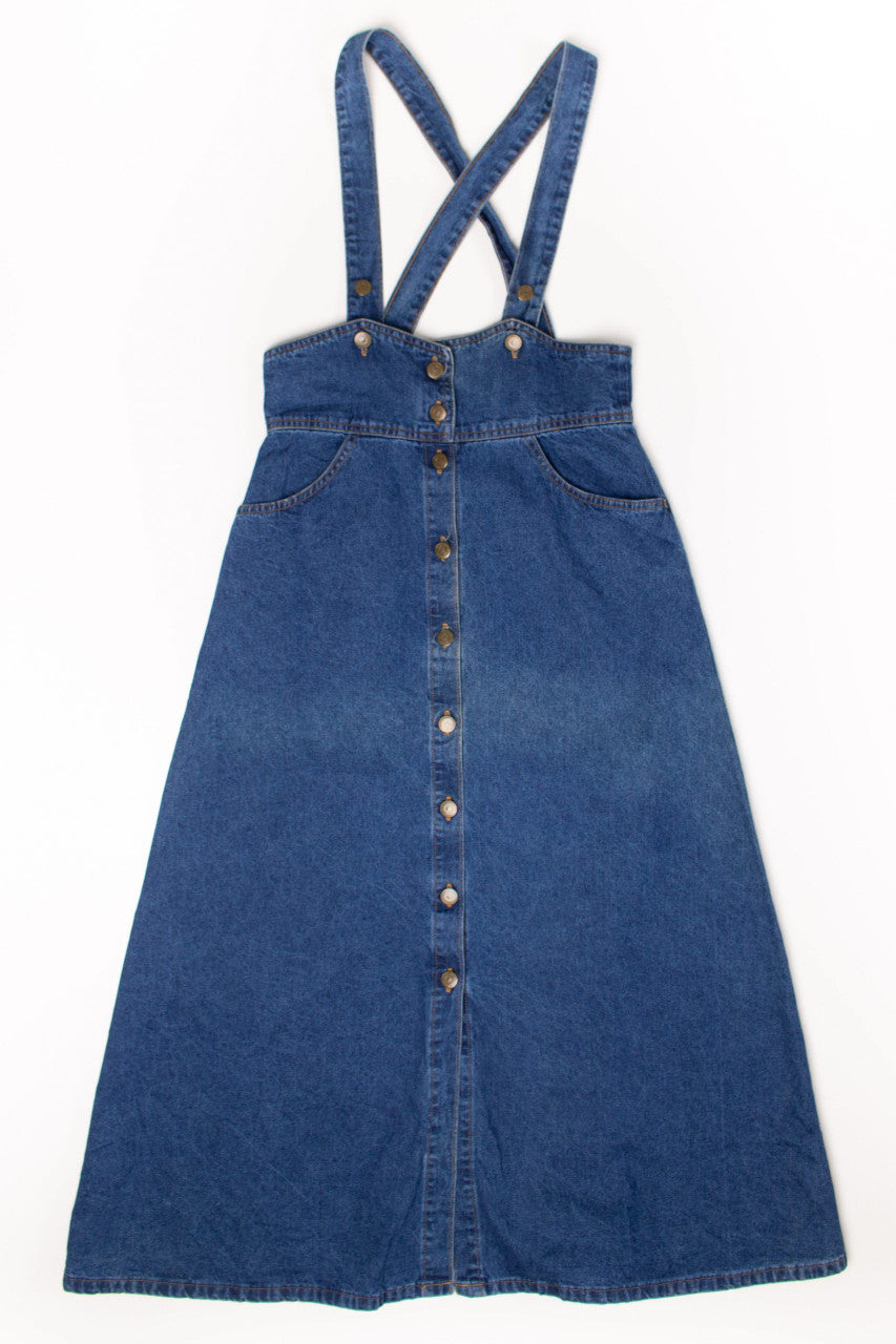 Vintage Vivaldi Jeanswear Button Up Denim Dress