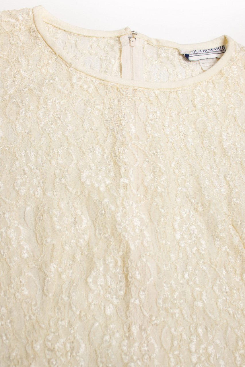Vintage Jessica Howard Sheer Lace Dress